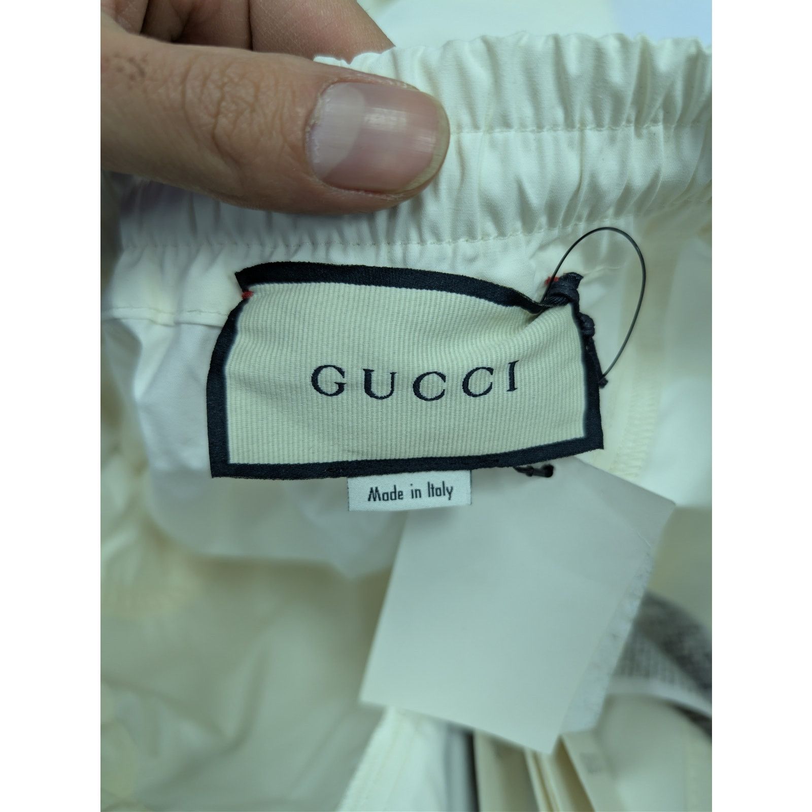 Gucci o1rshd1 Cotton Canvas W/Web Pants Trouser Sweatpants White Size US 44 / EU 60 - 15 Thumbnail