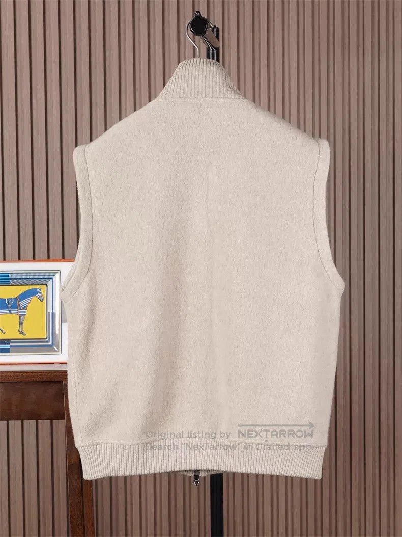 Hermes Hermes Men's Vest, Cashmere/Wool/Leather, Thick Size US L / EU 52-54 / 3 - 4 Thumbnail