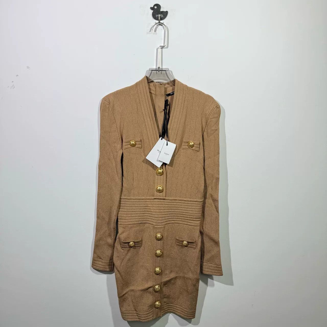 Balmain balmain fw21 button detail fitted dress Size US M / EU 48-50 / 2 - 1 Thumbnail