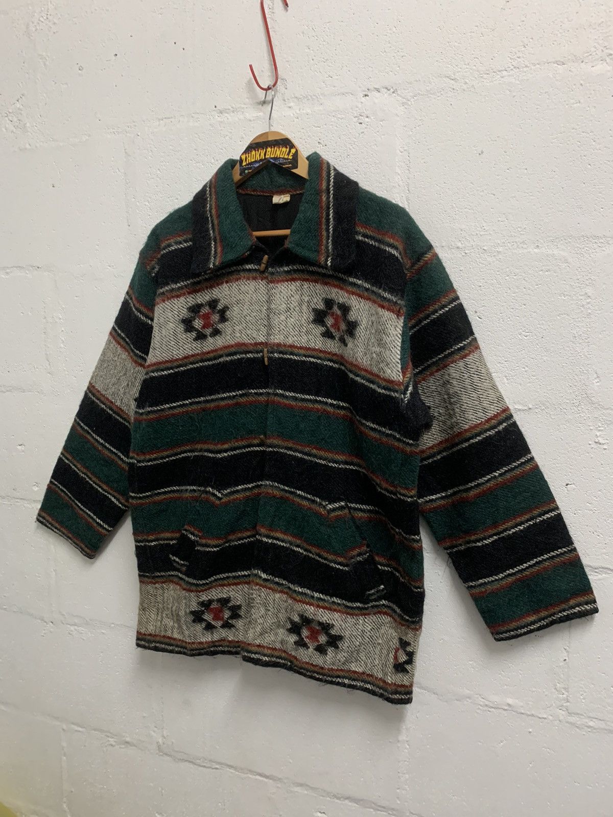 Japanese Brand Vintage Nepalese Wool Jacket Size US XL / EU 56 / 4 - 2 Thumbnail