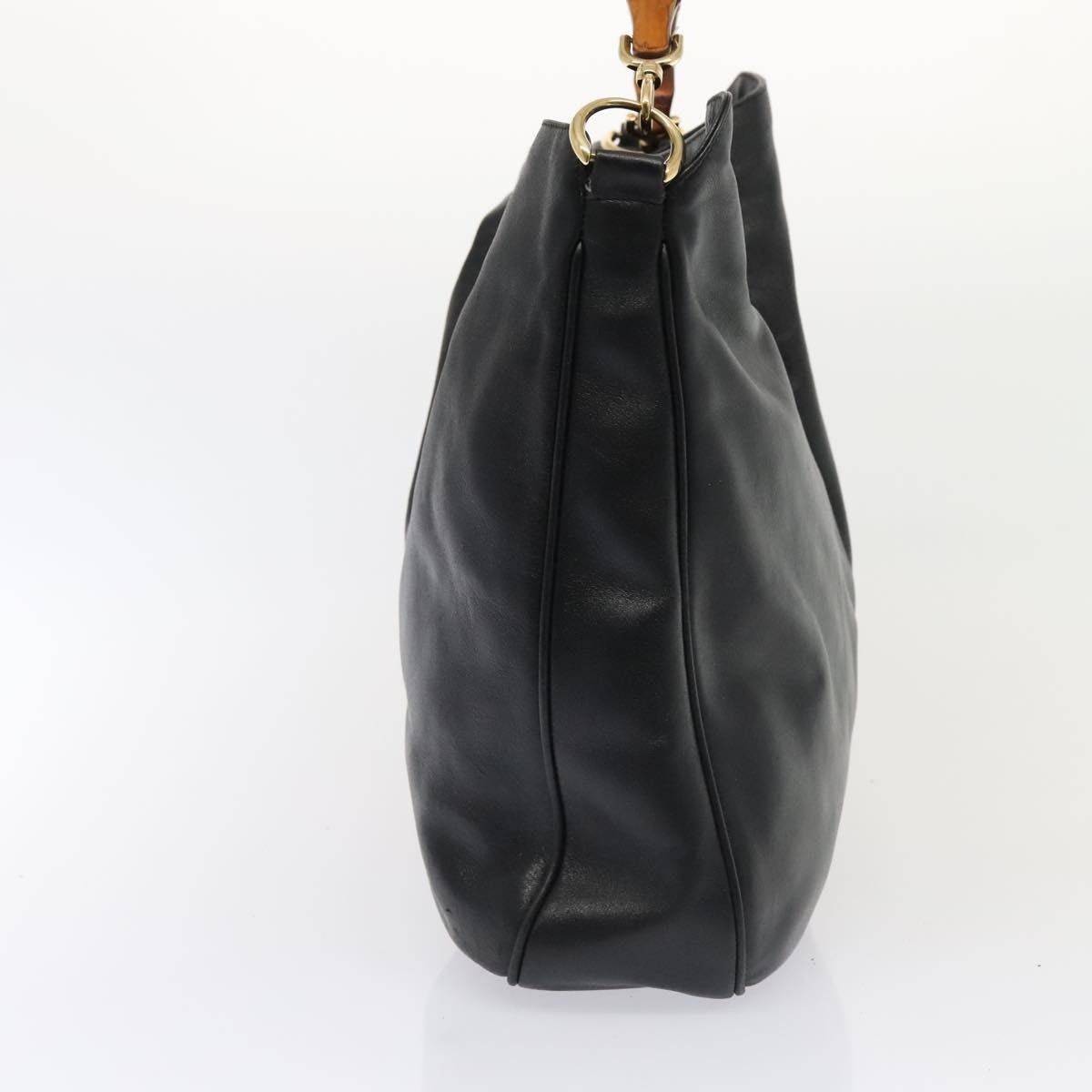 Gucci GUCCI Bamboo Shoulder Bag Leather Black Gold 001 2123 001 Size ONE SIZE - 4 Thumbnail