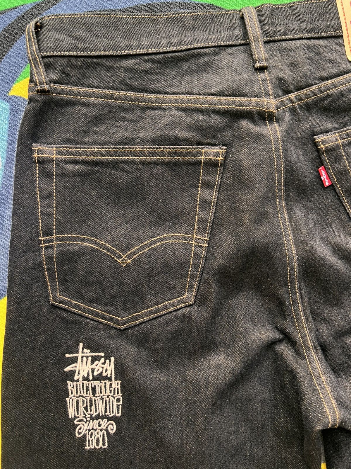 Levi's × Stussy Stüssy Levi’s Crispy Rinse 568 Stay Loose Jeans Black W32 L Size US 32 / EU 48 - 9 Thumbnail