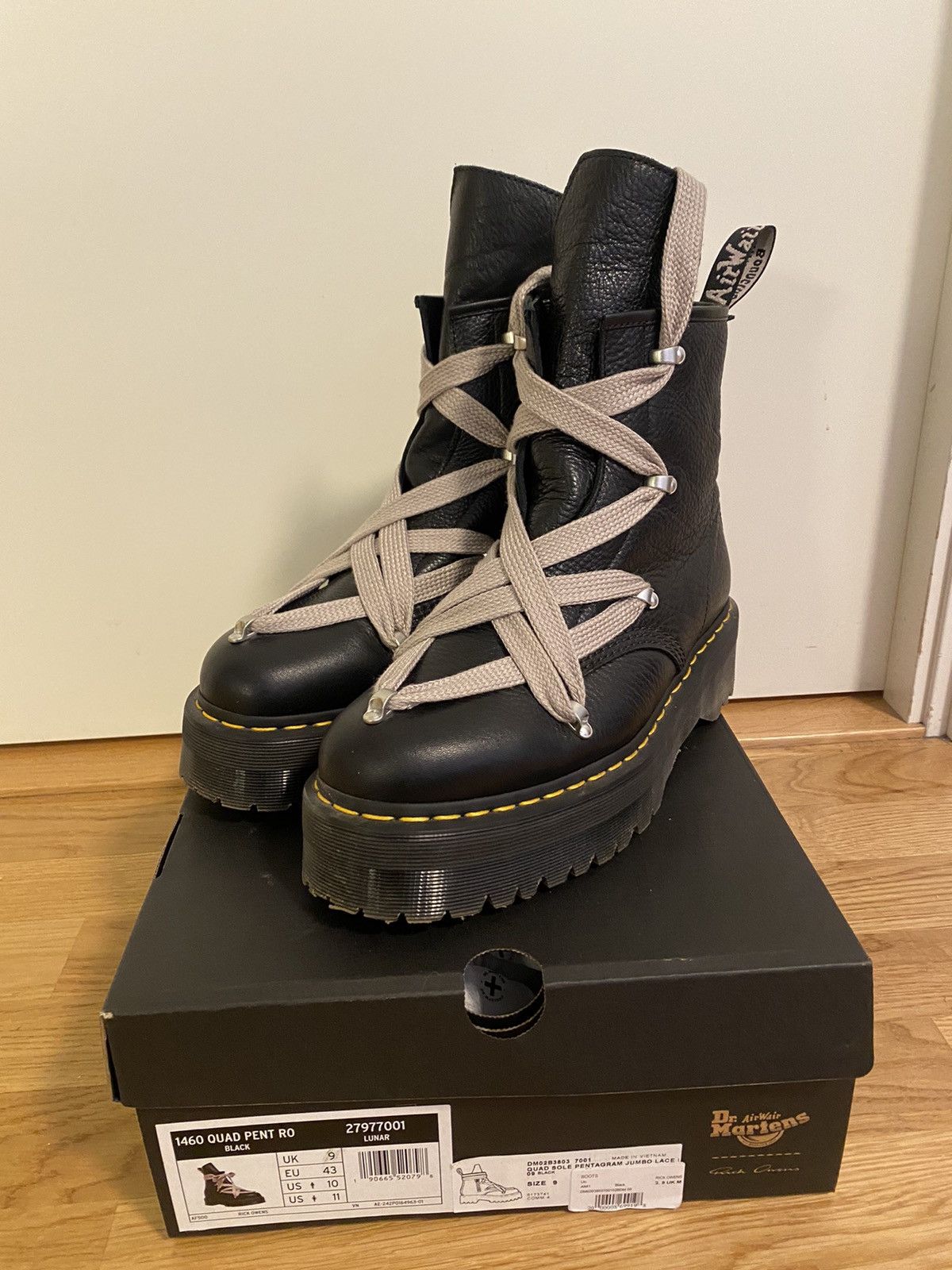 Dr. Martens × Rick Owens 1460 Penta Quad Sole | Grailed 