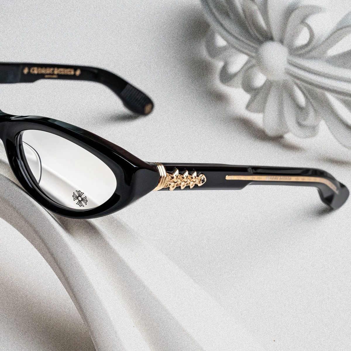 Chrome Hearts CHROME HEARTS BLASTER BLACK/18KGP GLASSES Size ONE SIZE - 3 Thumbnail