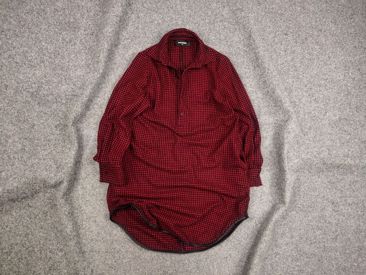 Dsquared2 Dsquared2 authentic Red Checkered Casual Wool Tunic Dress Size S / US 4 / IT 40 - 1 Thumbnail
