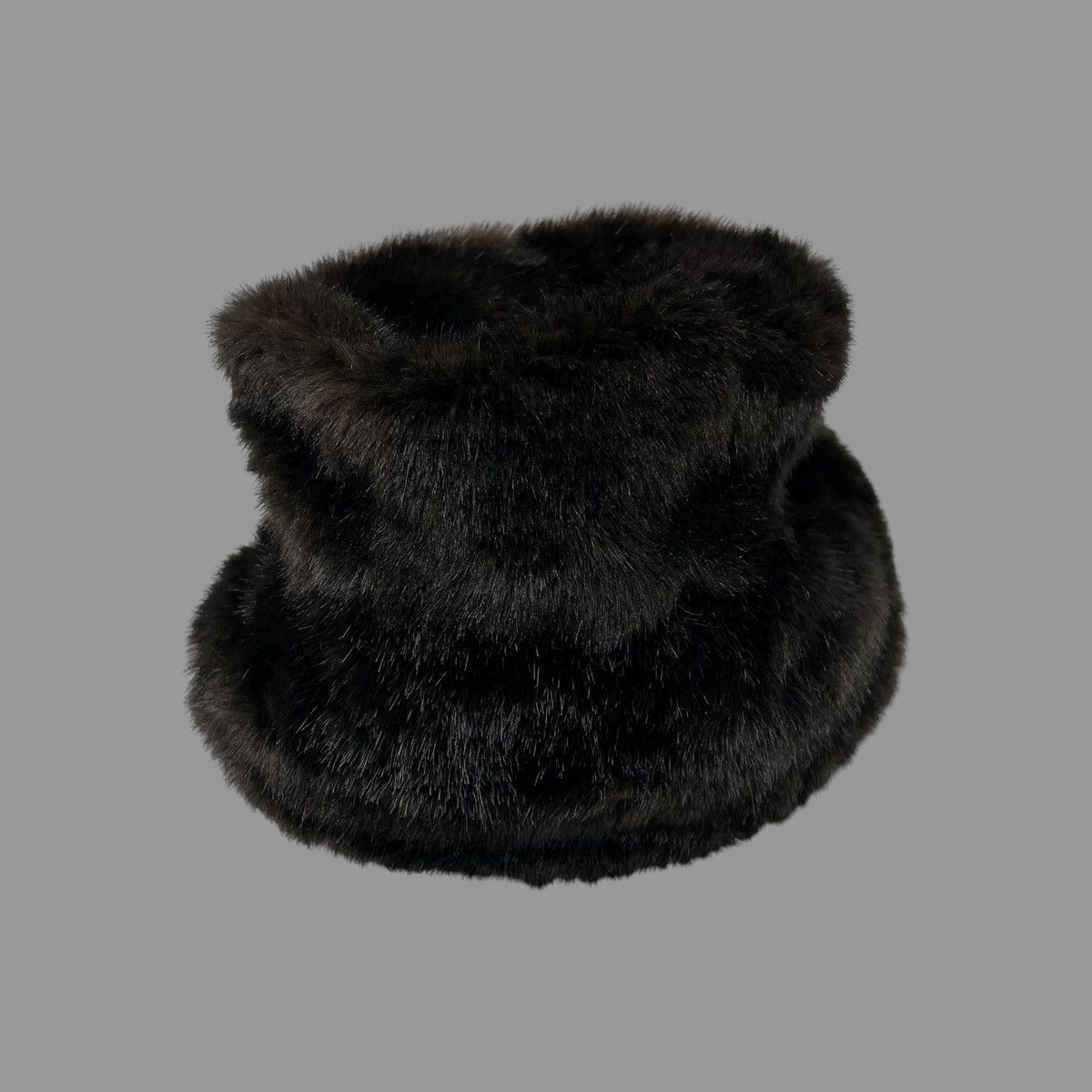 Vintage Vintage 90s fur bucket hat Size ONE SIZE - 2 Thumbnail