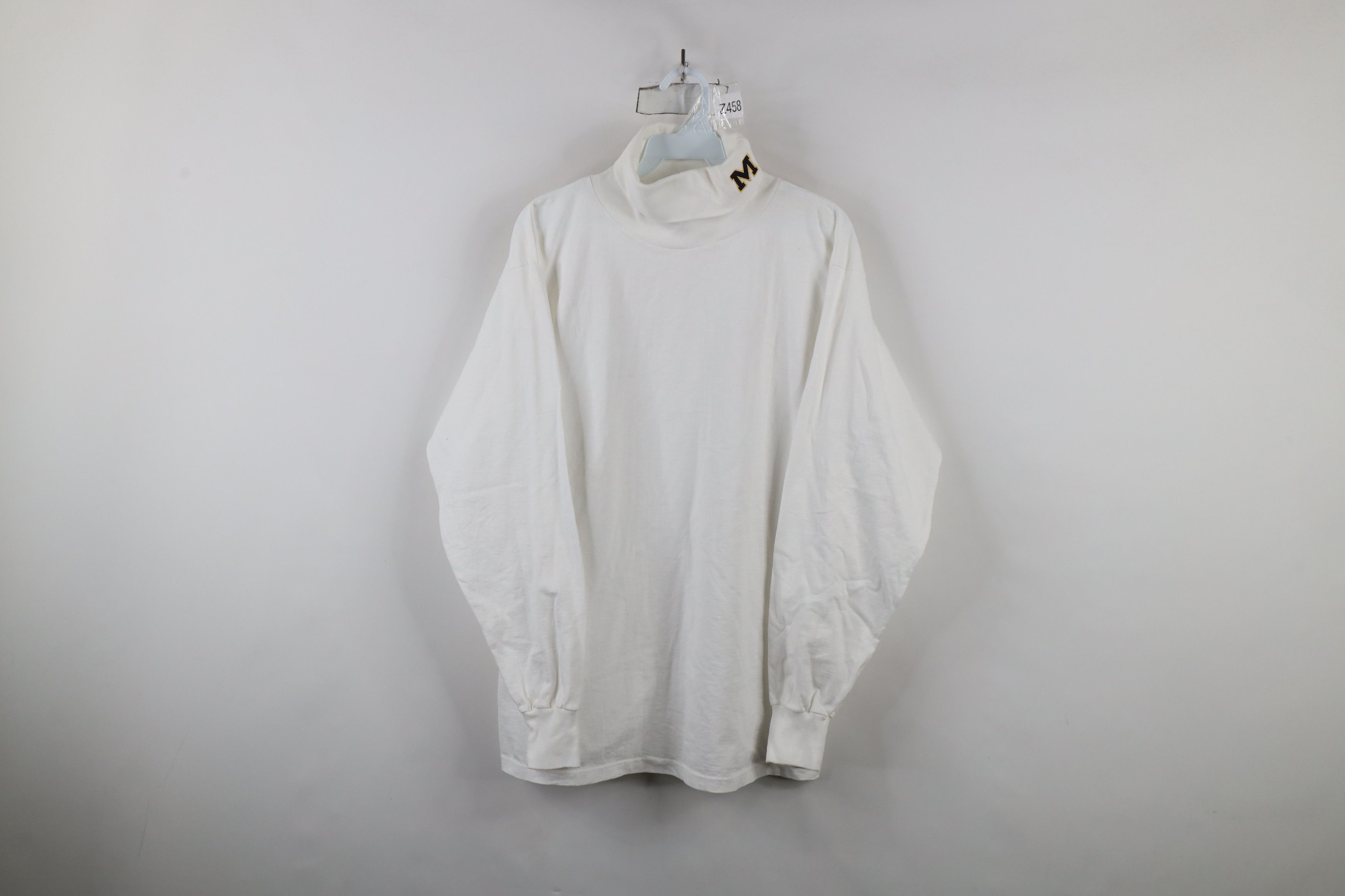 Vintage Vintage 90s University of Michigan Long Sleeve T-Shirt Size US L / EU 52-54 / 3 - 1 Thumbnail