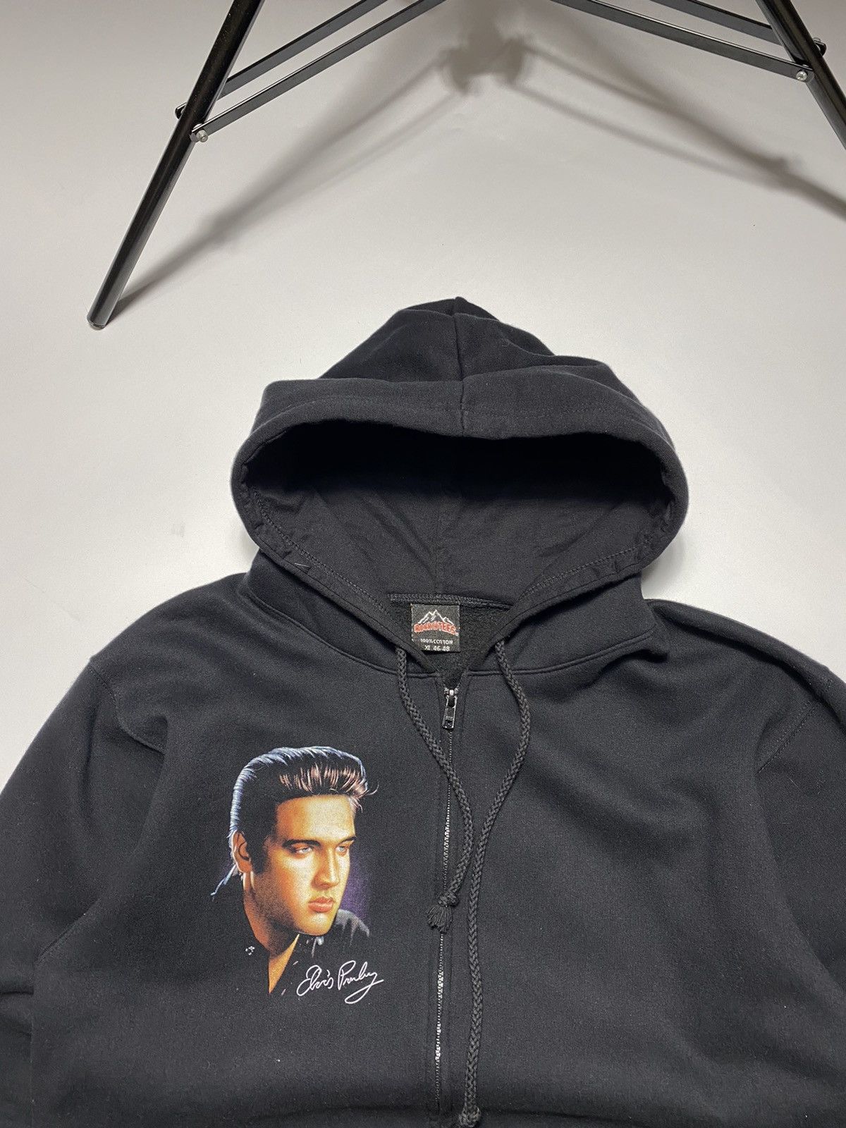 Band Tees × Vintage Vintage 90s Elvis Presley King Forever oversized hoodie Size US XL / EU 56 / 4 - 10 Thumbnail