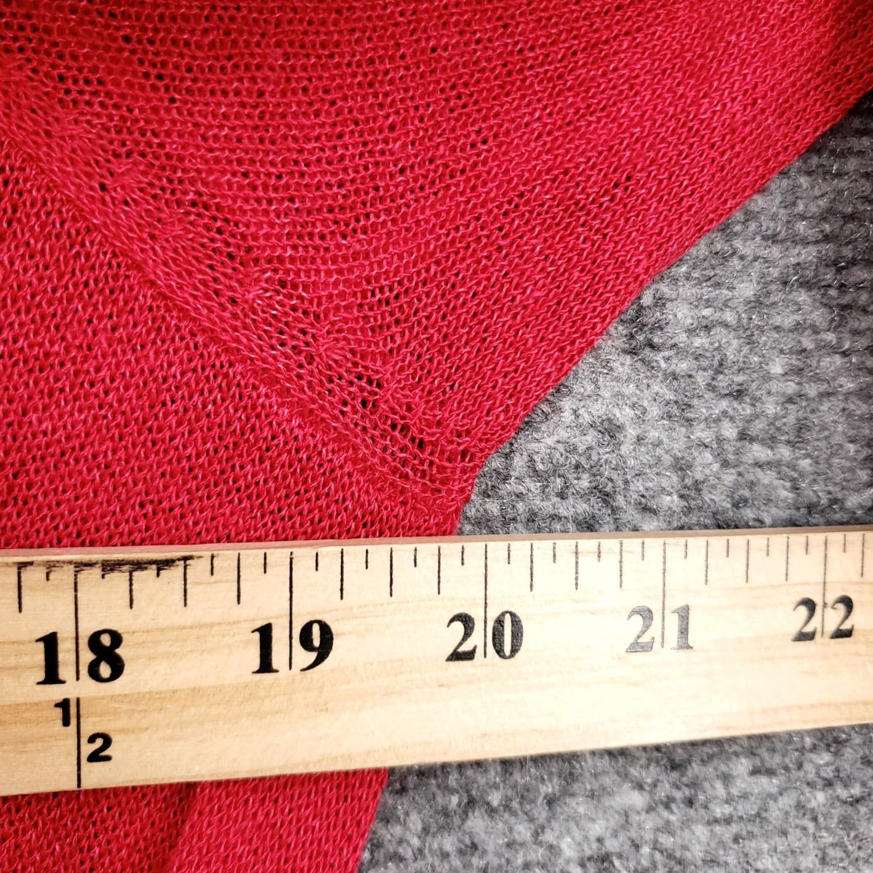 DKNY DKNY Sweater Womens S Red Cardigan Knit Open Front Size S / US 4 / IT 40 - 4 Thumbnail