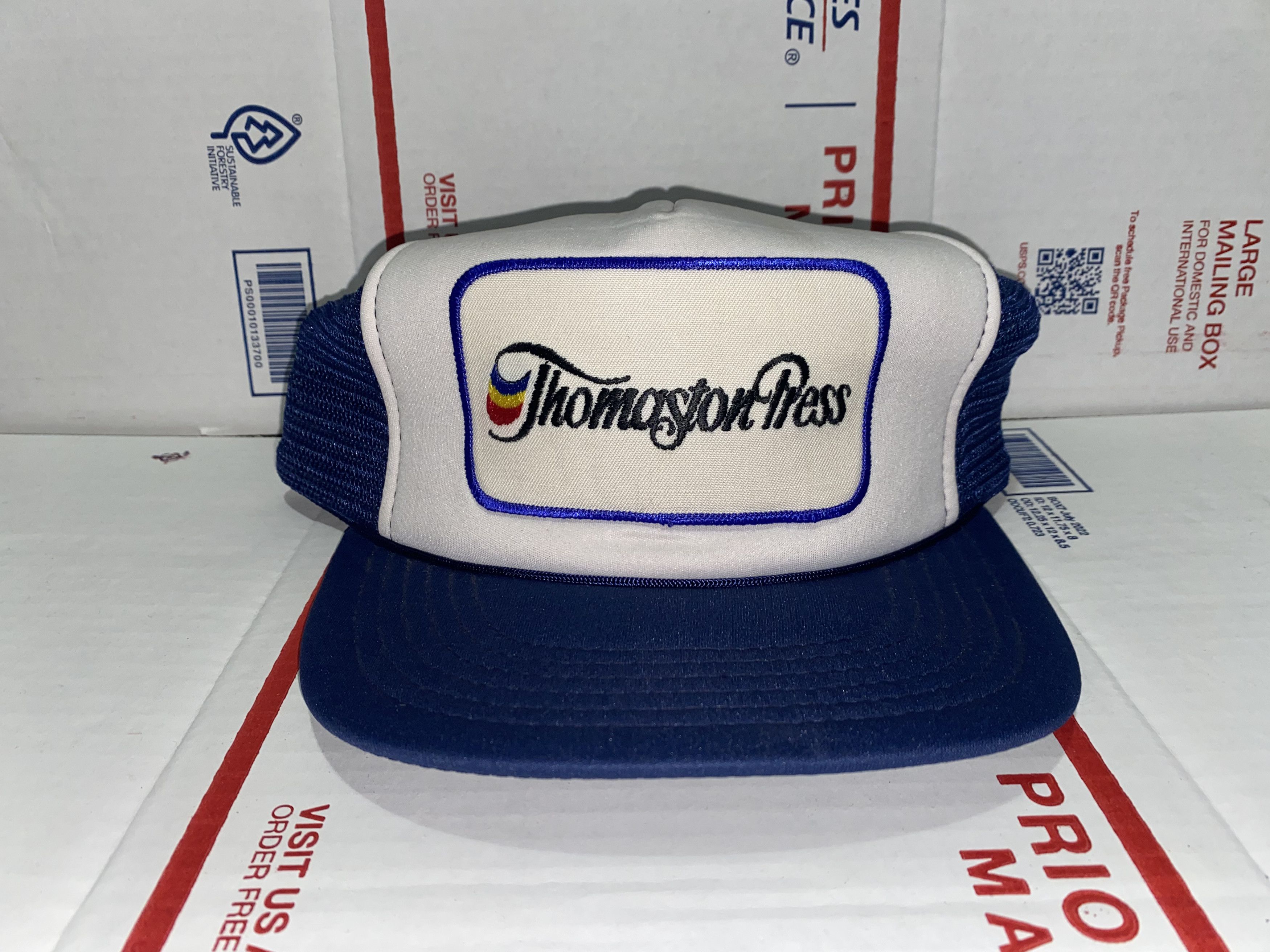 Vintage Thomaston Press thomas patch vintage Trucker Hat Cap retro Size ONE SIZE - 1 Thumbnail