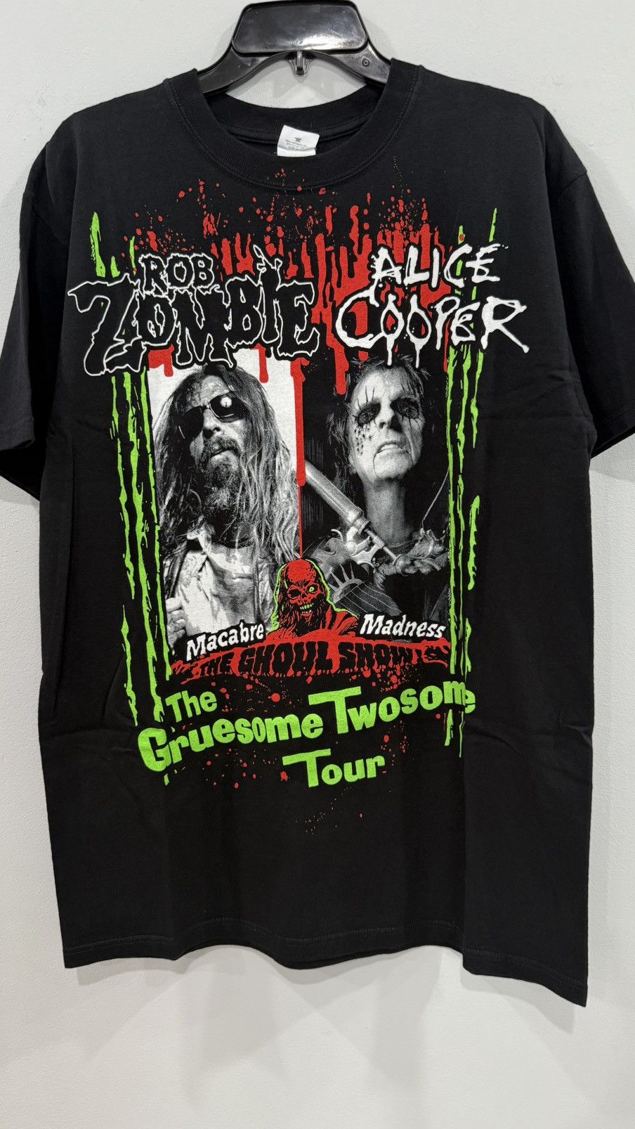 Band Tees 2010 ROB ZOMBIE/ALICE COOPER, THE GRUSOME TWOSOME Tour Tee Size US L / EU 52-54 / 3 - 1 Thumbnail