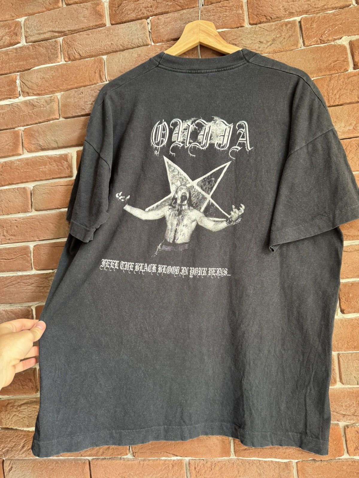 Band Tees Rare Vintage 90s OG Ouija Riding Into Black Metal Tshirt Xl Size US XL / EU 56 / 4 - 8 Thumbnail