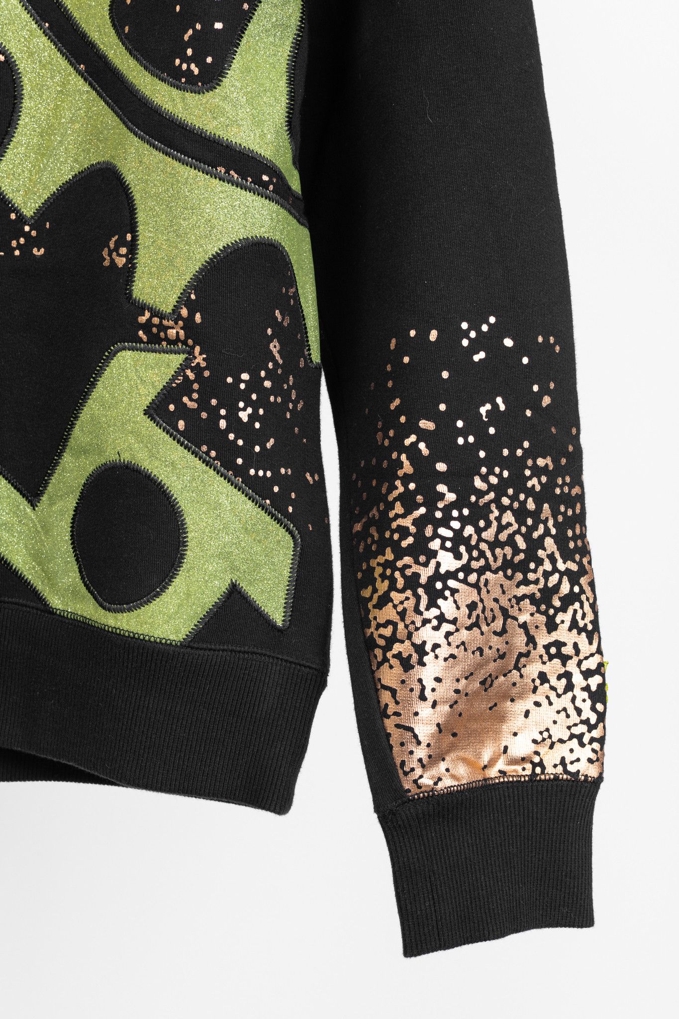 Kenzo Kenzo Black & Green Gear-Patch Cotton Sweatshirt Size US XL / EU 56 / 4 - 6 Thumbnail