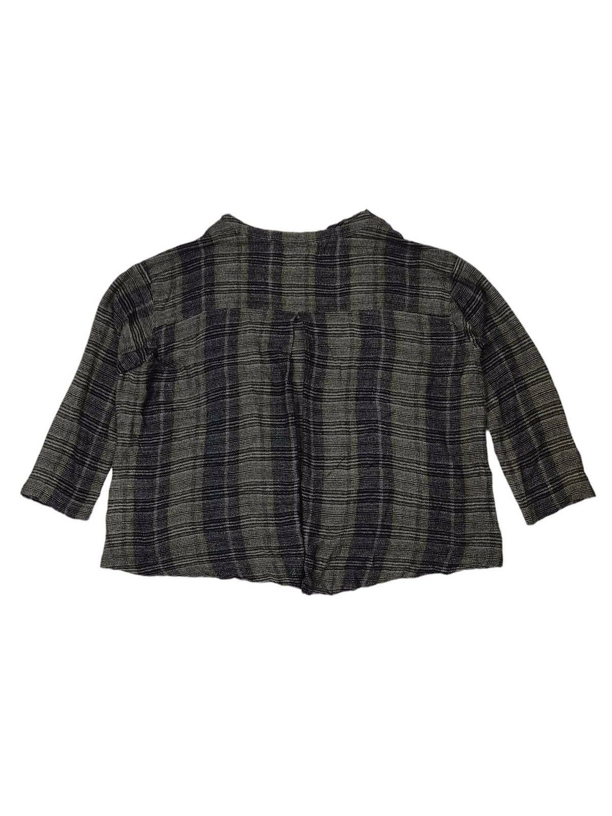 Japanese Brand × Pas de Calais × Vintage Vintage Pas De Calais Wool Viscose Classic Check Blouse Size L / US 10 / IT 46 - 7 Thumbnail
