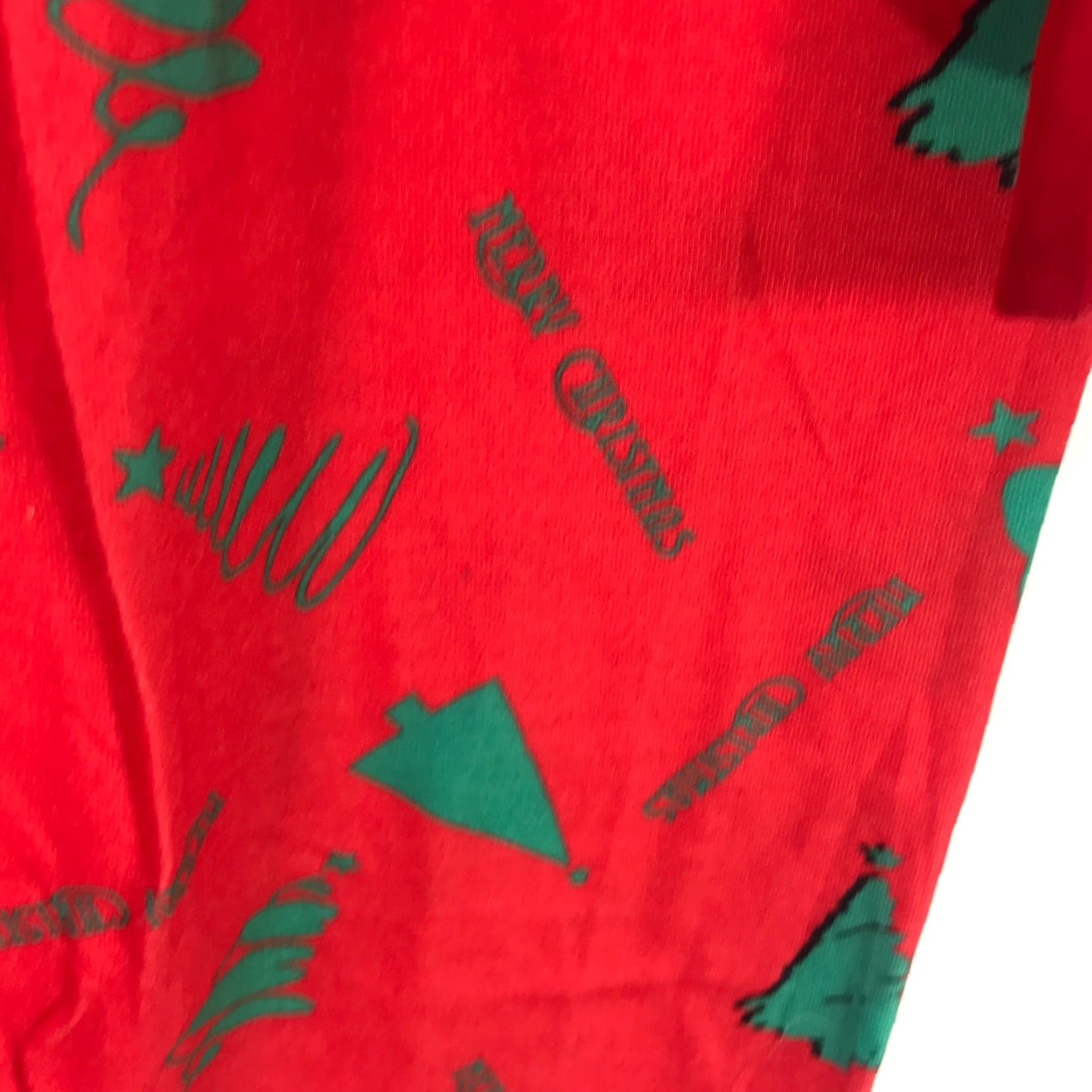 Vintage Dear Santa I'll Go For It 2 Piece Xmas Pajama Set Womens Medium Red Size ONE SIZE - 5 Thumbnail