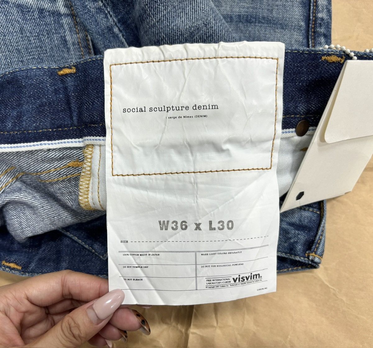 Visvim Visvim 03D12 Social Sculpture 03 Damaged-12，W36L30 Size US 36 / EU 52 - 10 Thumbnail