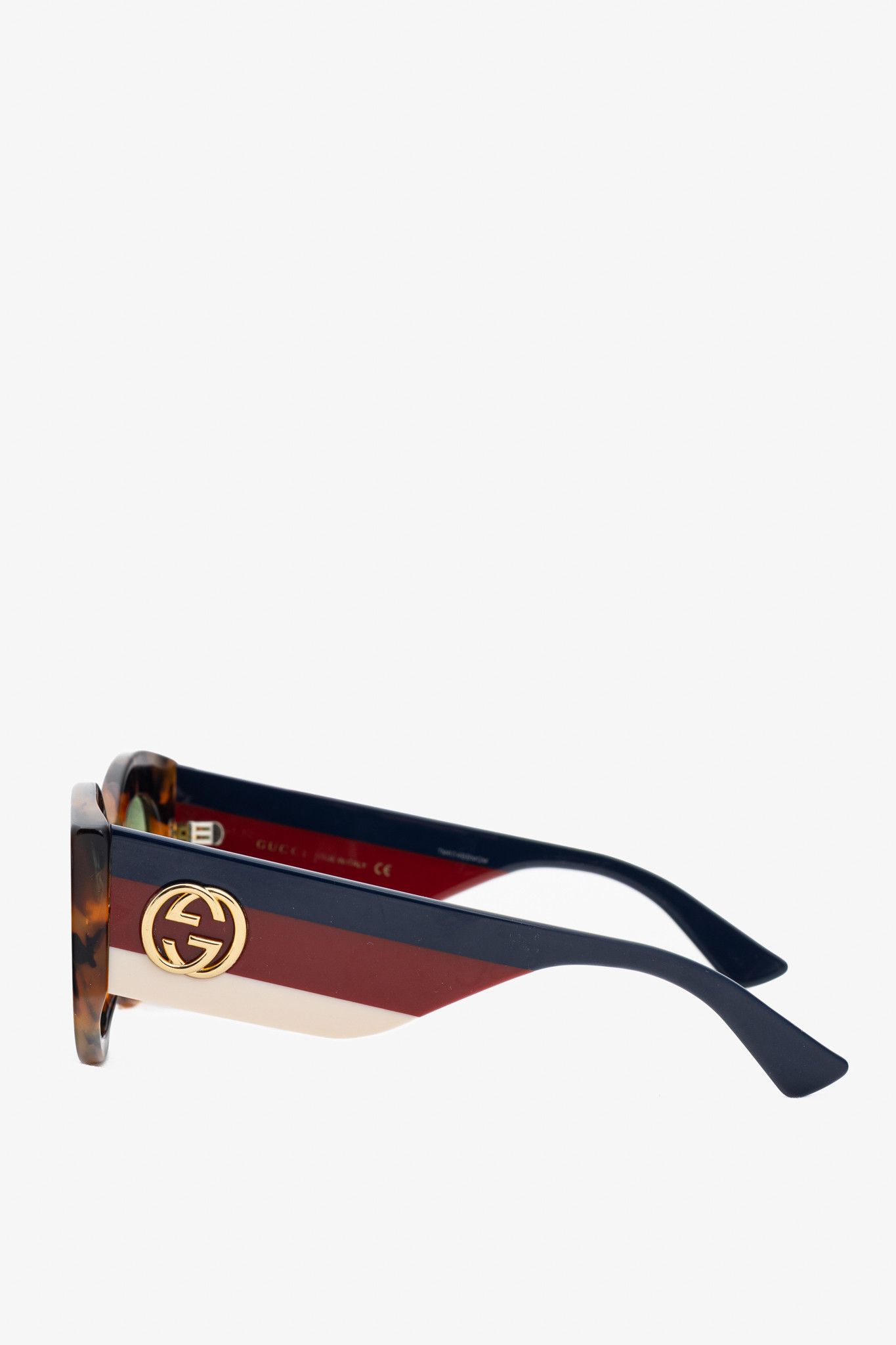 Gucci Gucci GG0275S Havana Tortoiseshell Web Cat-Eye Sunglasses Size ONE SIZE - 3 Thumbnail