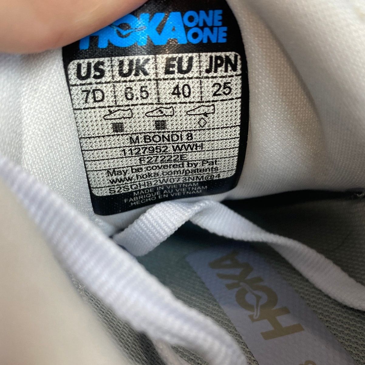 Hoka One One Bondi 8 Running Sneakers Shoes Men's 7D