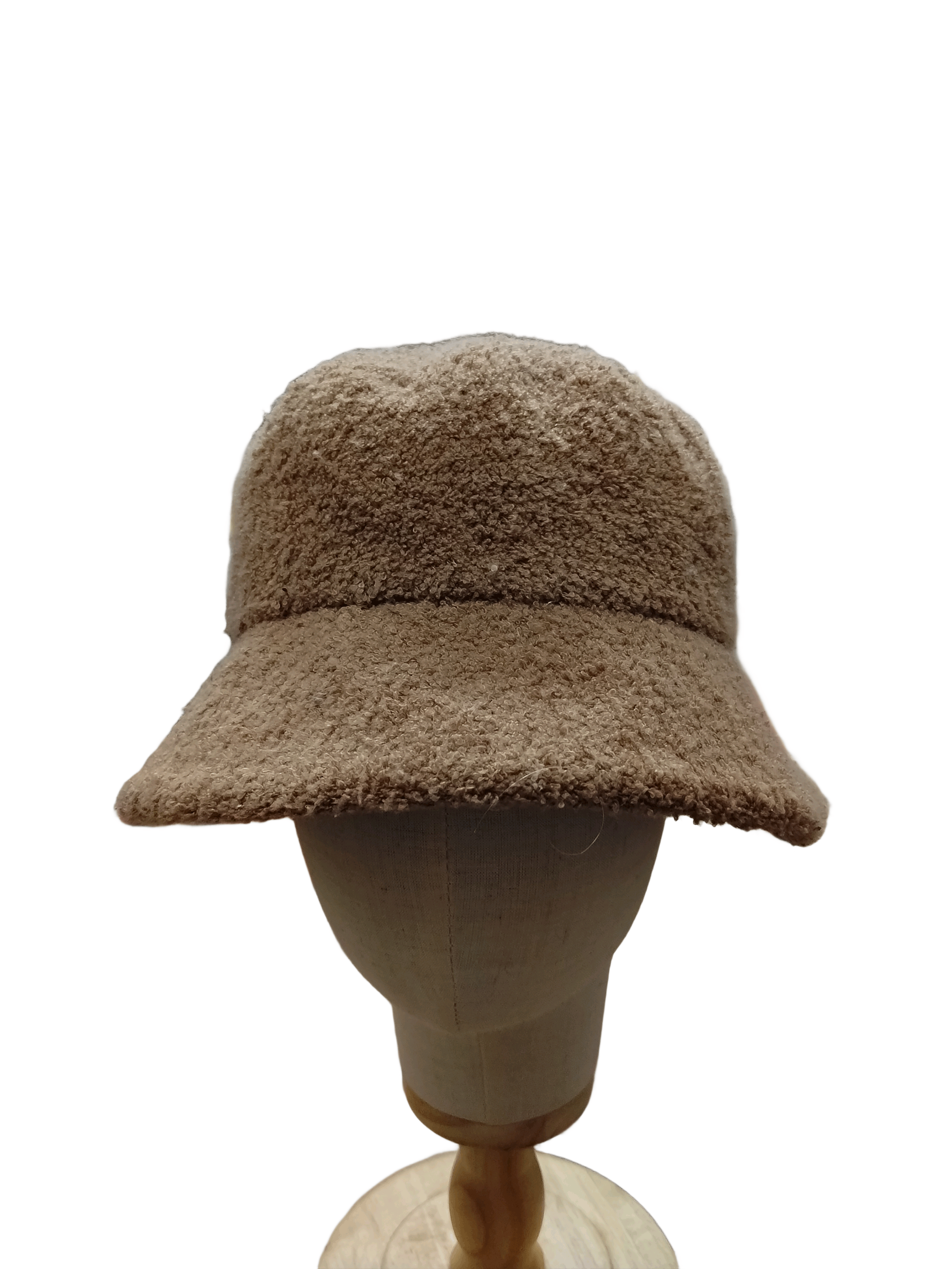 Japanese Brand Piko Hawaiian brown fluffy faux-shearling bucket hat Size ONE SIZE - 3 Thumbnail