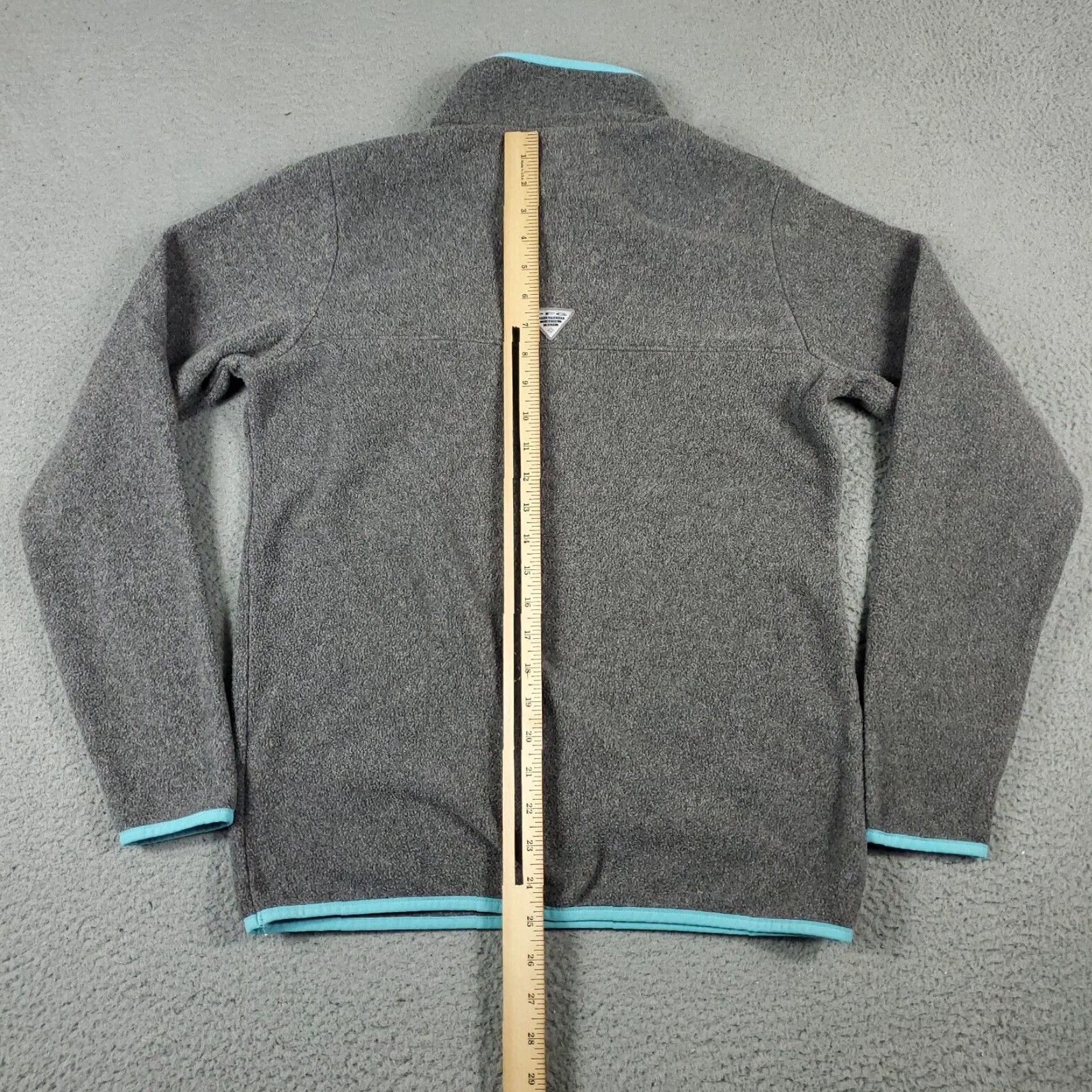 Vintage Columbia Sweater Womens Size M Gray Pullover Zip Pockets Mock Neck Long Sleeve Knit Size M / US 6-8 / IT 42-44 - 6 Thumbnail
