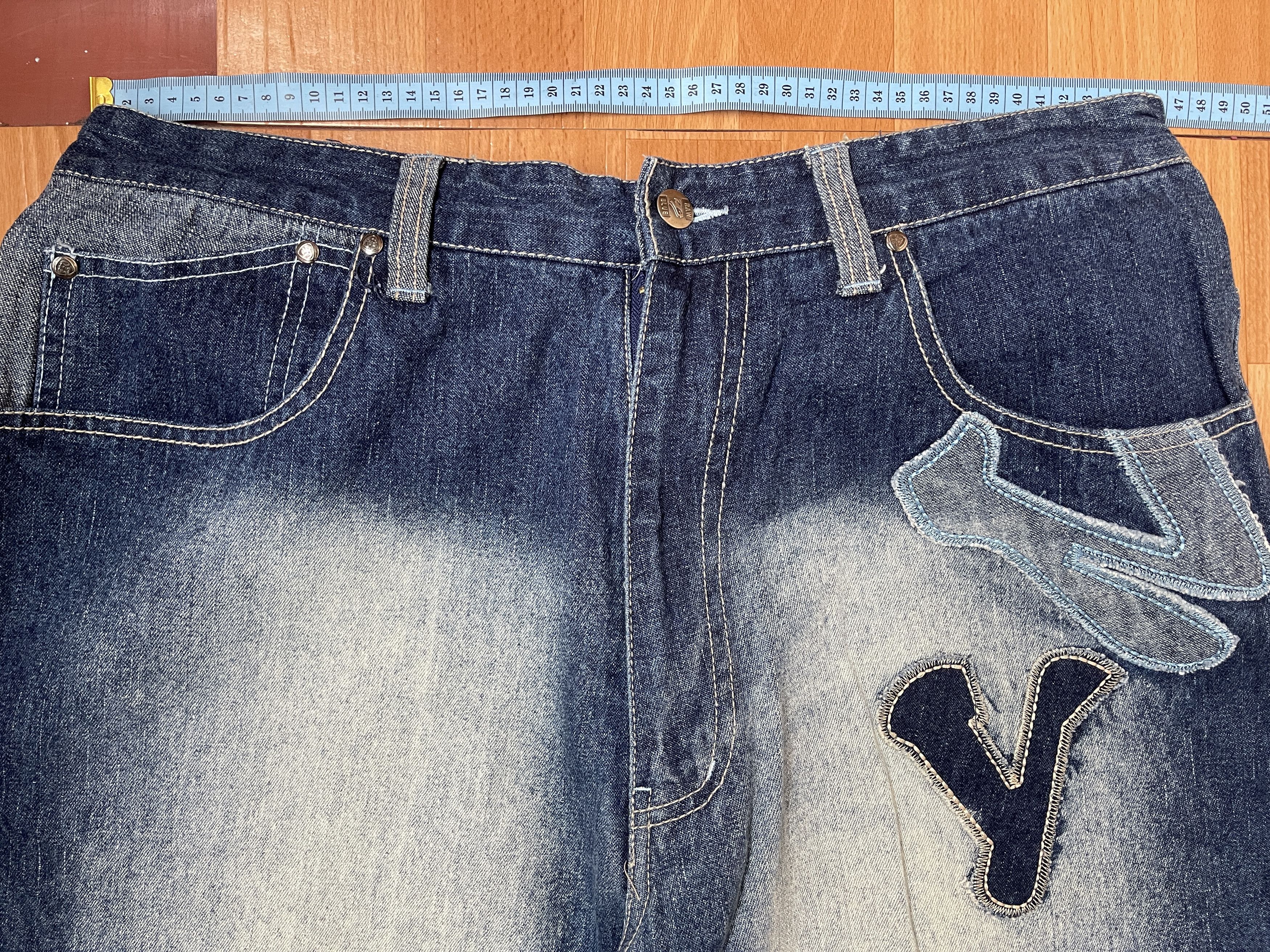 Other Raw Blue jeans, Bronx Brooklyn, vintage baggy 90s hip hop 36 Size US 36 / EU 52 - 15 Thumbnail