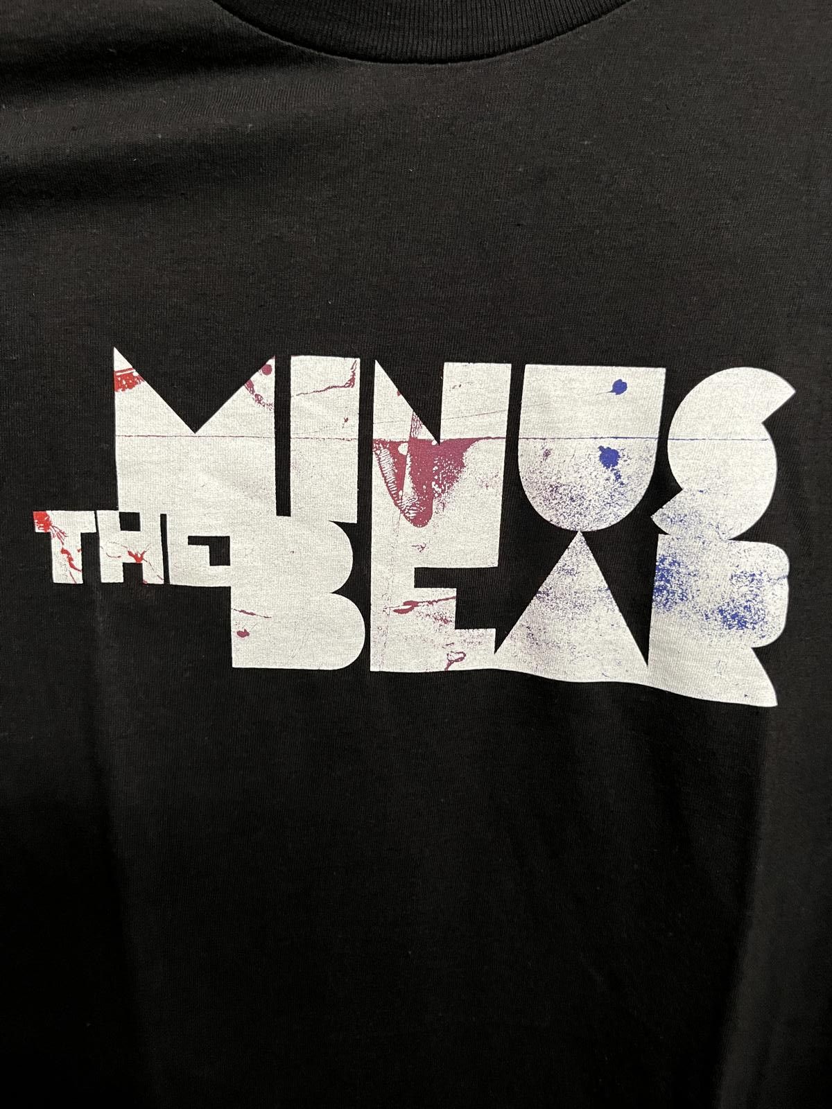 Vintage Minus the Bear T-shirt Paint Splatter Shirt XL