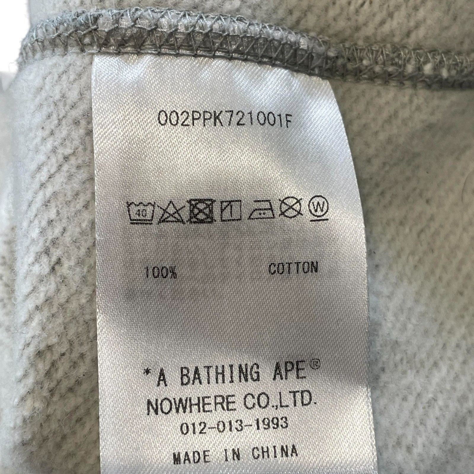Bape Bape 'Baby Milo' Grey Hoodie Size US XXL / EU 58 / 5 - 4 Thumbnail