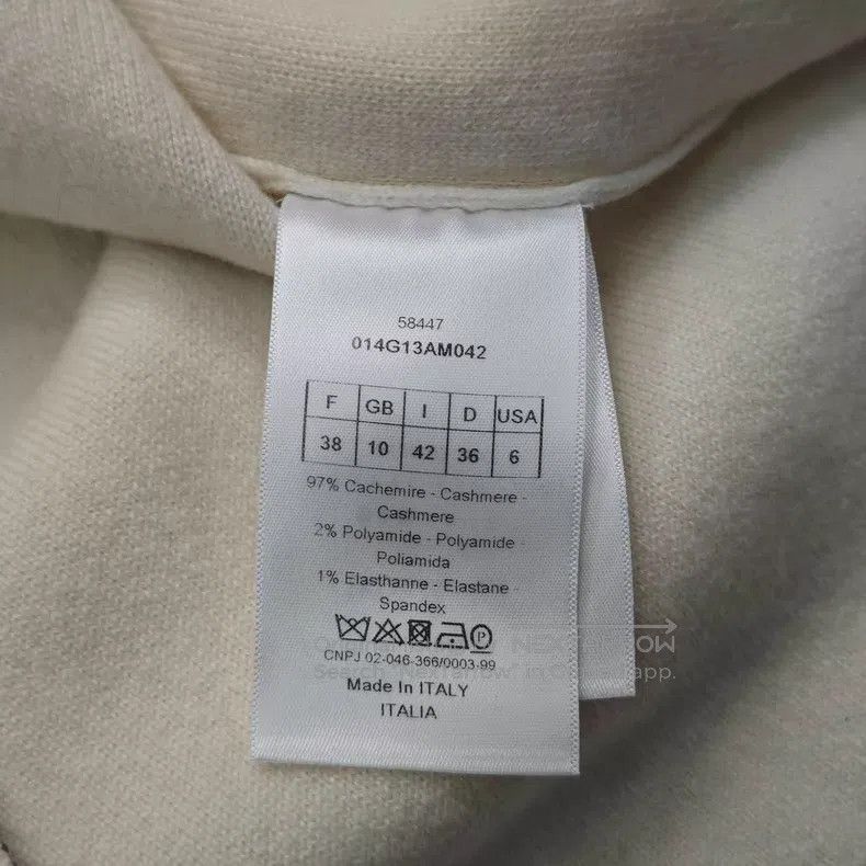 Dior Dior Milk white classic logo zipper cashmere hooded jacket Size XS / US 0-2 / IT 36-38 - 6 Thumbnail