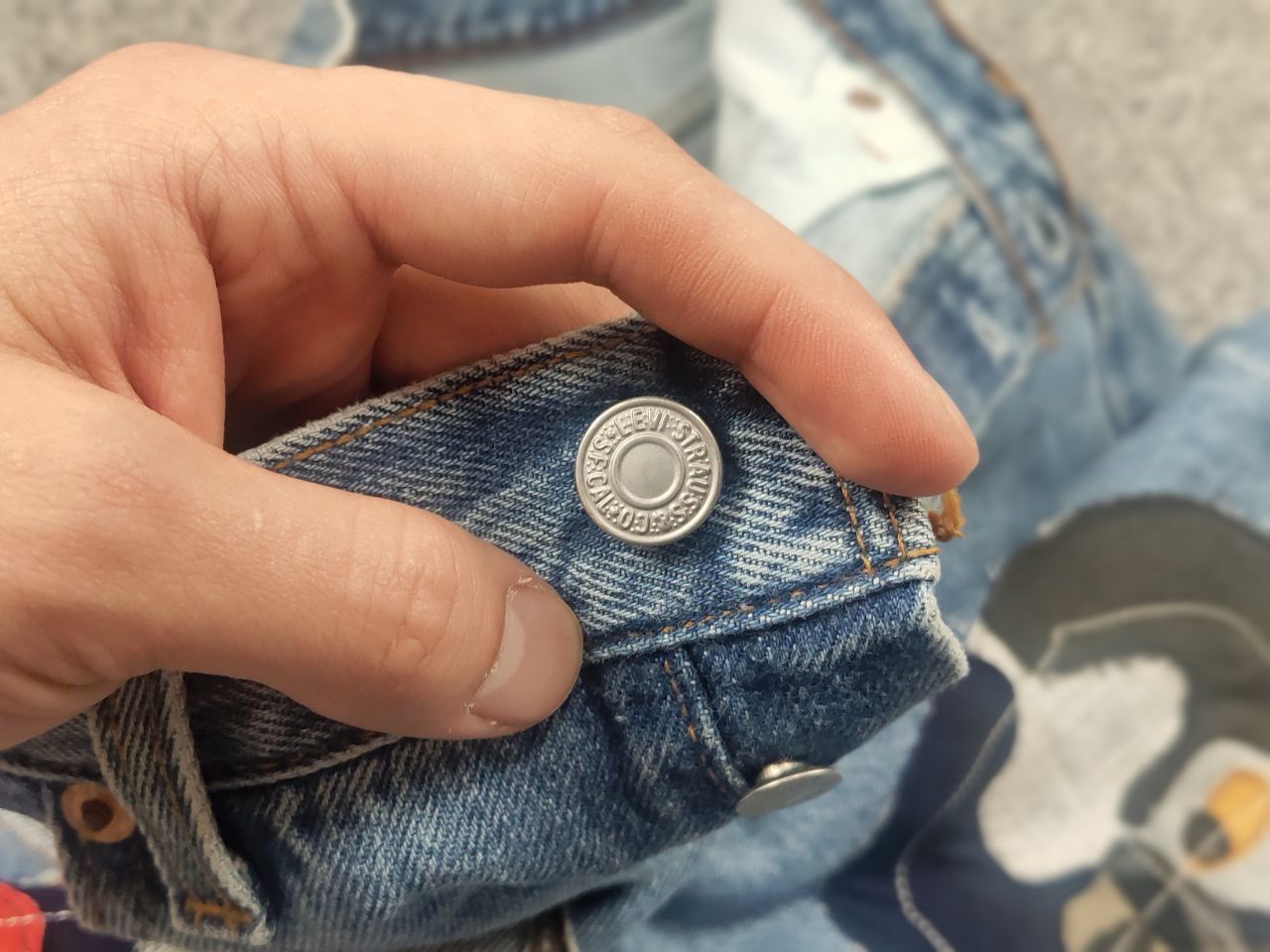 Levi's Vintage 90's Levi’s 501 Sashiko Logo Jeans junya watanabe Size US 32 / EU 48 - 16 Thumbnail