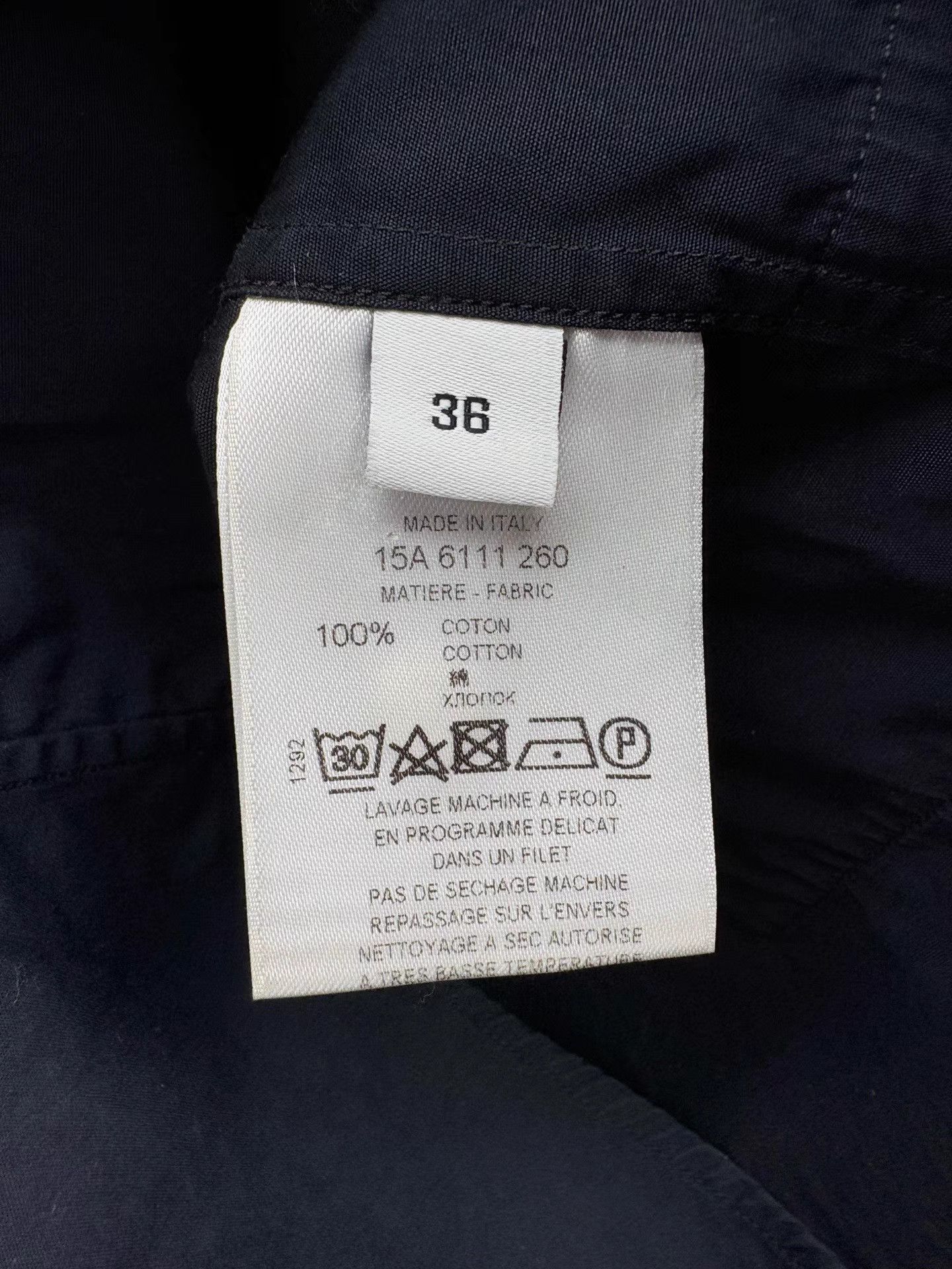 Givenchy GIVENCHY Black & White Color Block Long Sleeve Shirt Size US XS / EU 42 / 0 - 3 Thumbnail