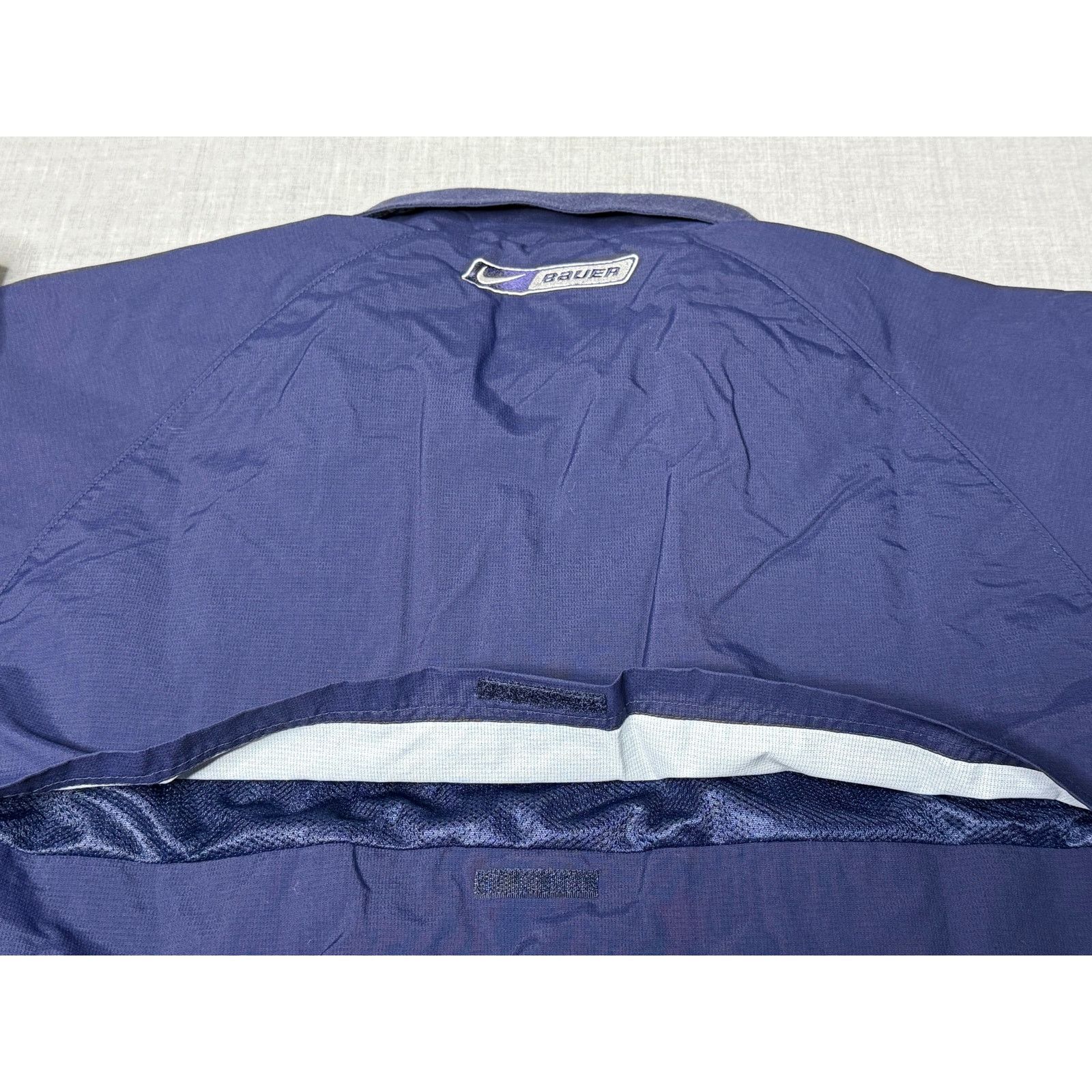 Nike × Vintage Vintage Y2K Nike Bauer Full Zip Lined Windbreaker Jacket 2XL Size US XXL / EU 58 / 5 - 5 Thumbnail