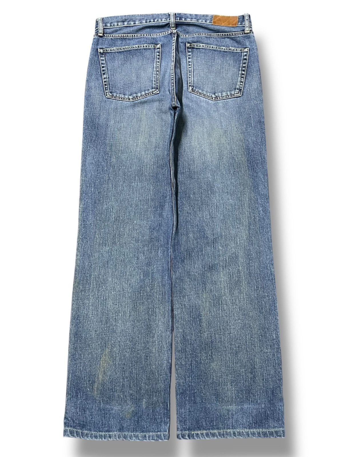 Uniqlo Loose Uniqlo S-002 Vintage Japan - Faded Mud Wash Jeans Size US 35 - 3 Thumbnail