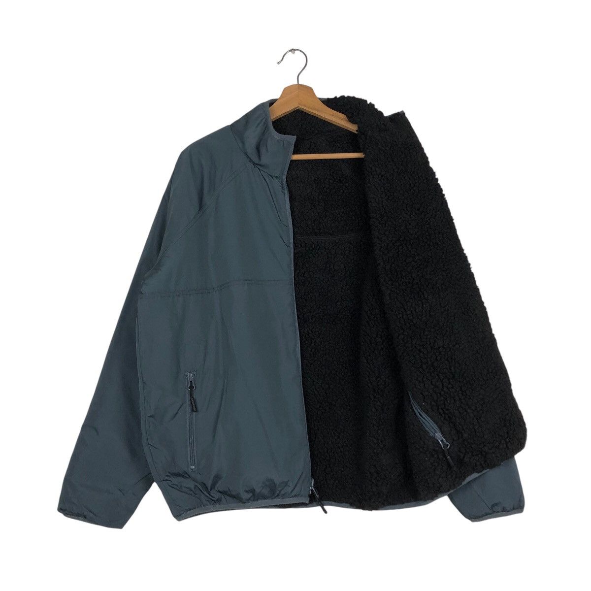 Issey Miyake 📌Vintage Bomber Jacket Reversible Fleece Ships Japan Size US M / EU 48-50 / 2 - 12 Thumbnail