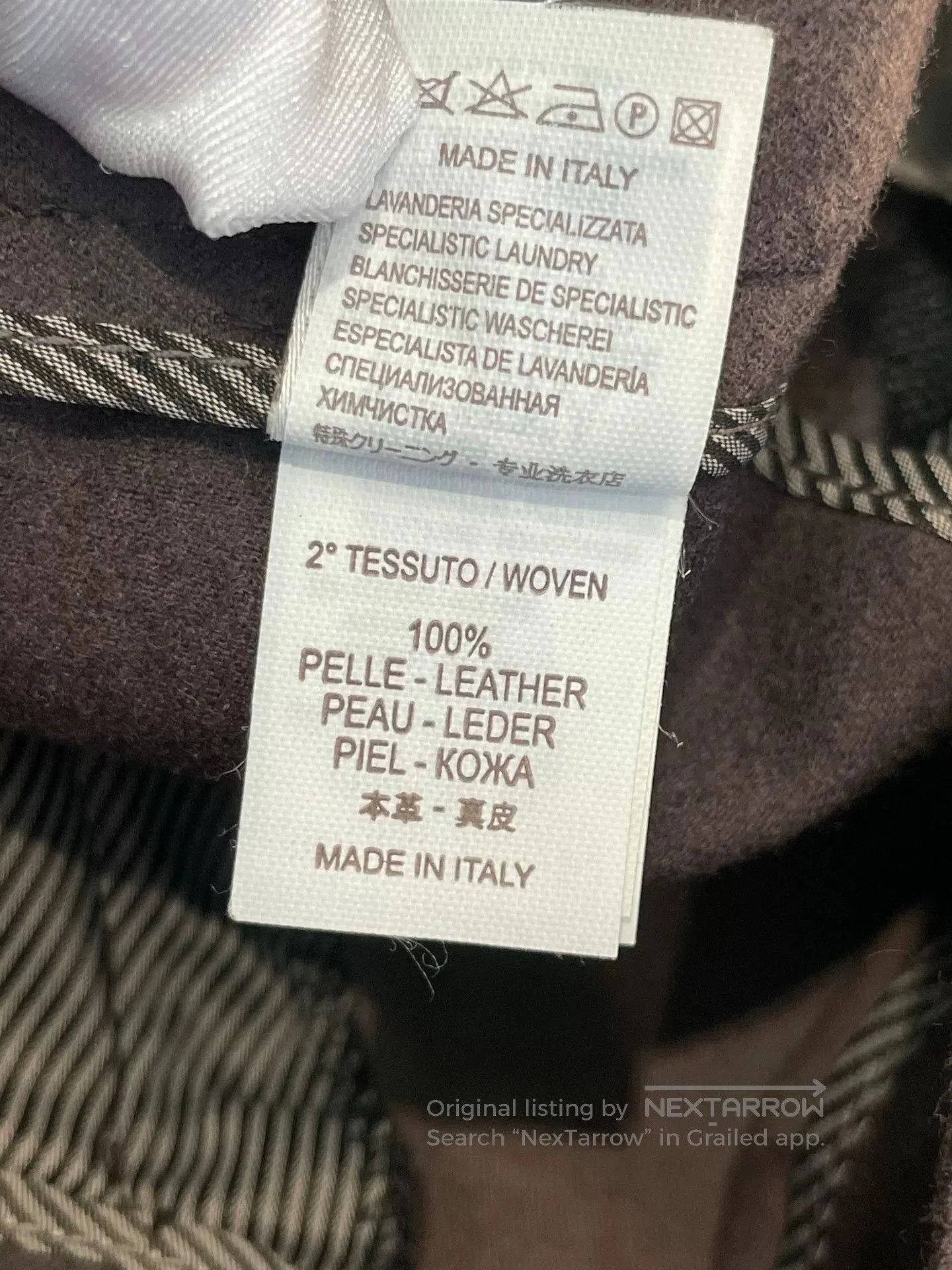 Loro Piana Brunello Cucinelli Brown Wool Leather Pants. Size US 36 / EU 52 - 6 Thumbnail