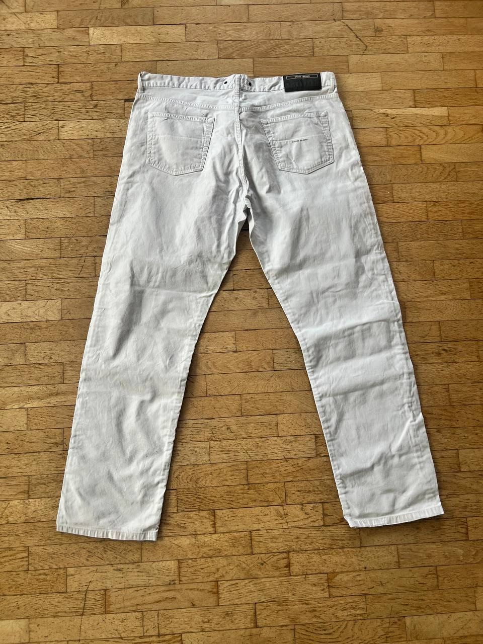 image of Massimo Osti x Stone Island Marina Pants 80-S in White, Men's (Size 40)