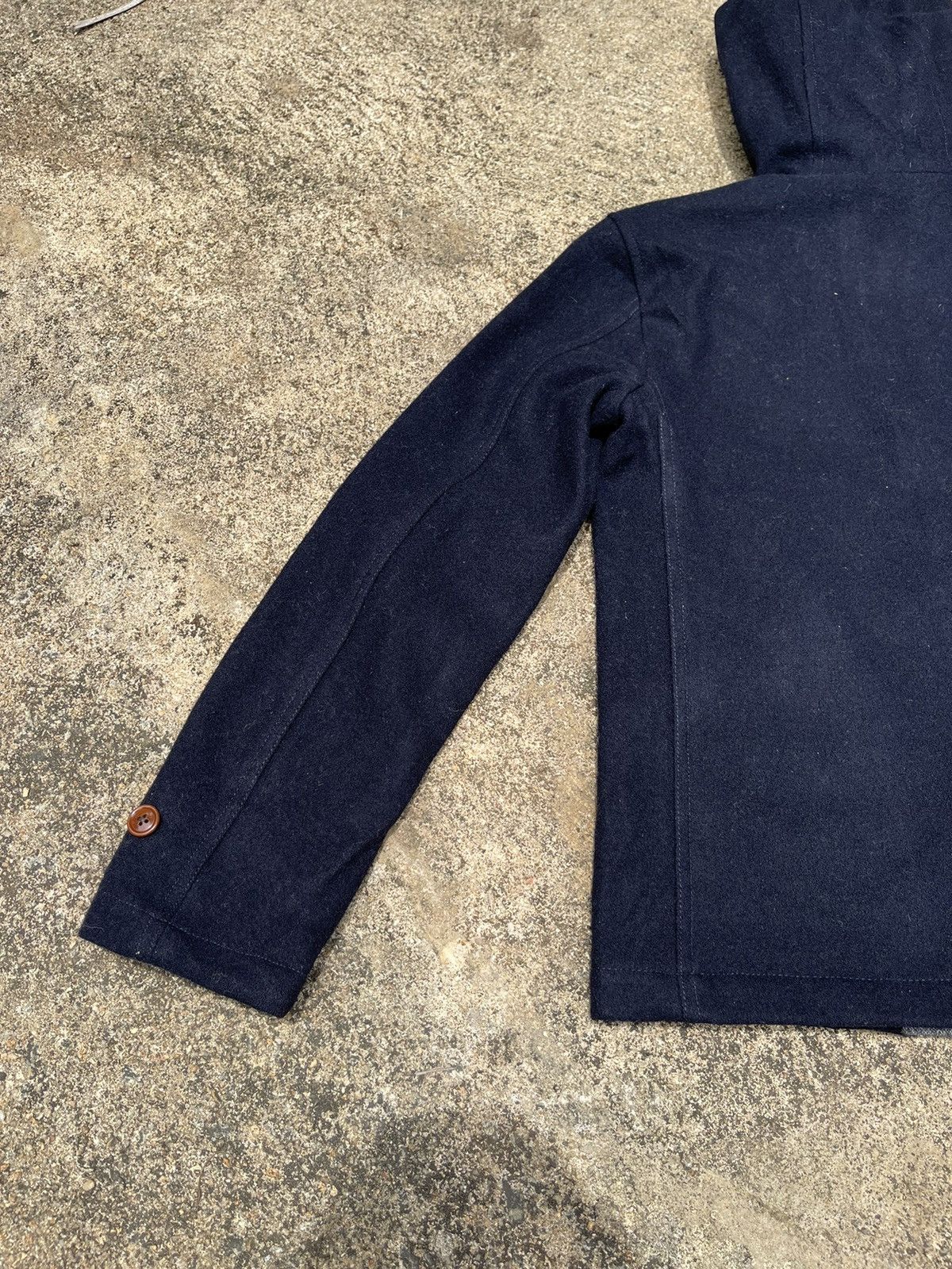 Beams Plus BEAMS Navy Hooded Wool Jacket (Size S) Size US S / EU 44-46 / 1 - 13 Thumbnail