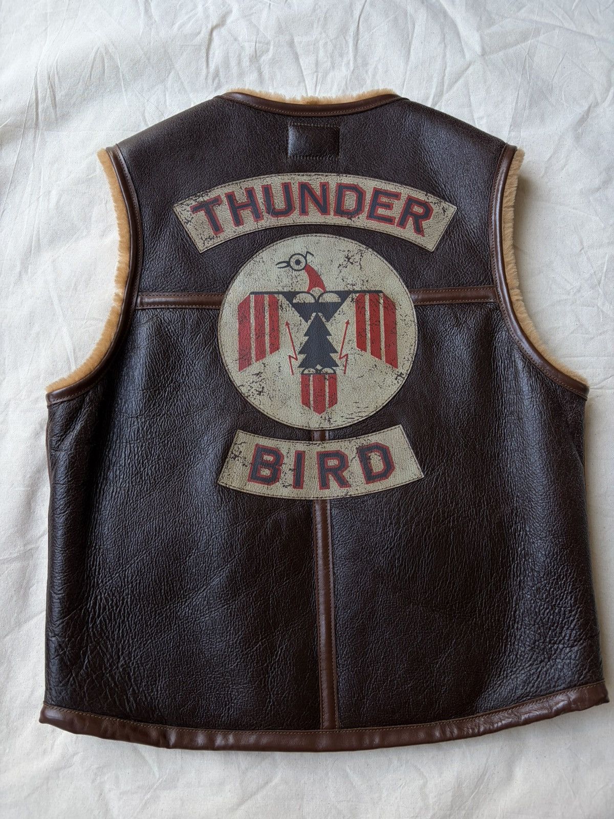 TOYS McCOY Hiroshi Okamoto AUTOGRAPHED C-3 Aviator Leather Vest Size US M / EU 48-50 / 2 - 8 Thumbnail
