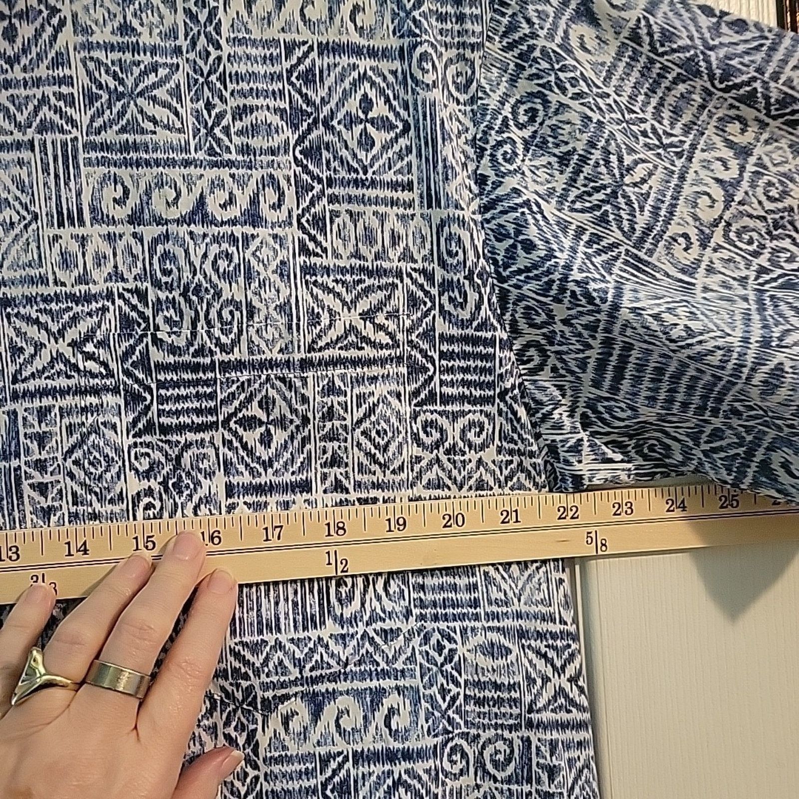 Tori Richard Tori Richard Medium Blue Waves Print Button Up Casual Beach Size US M / EU 48-50 / 2 - 8 Thumbnail