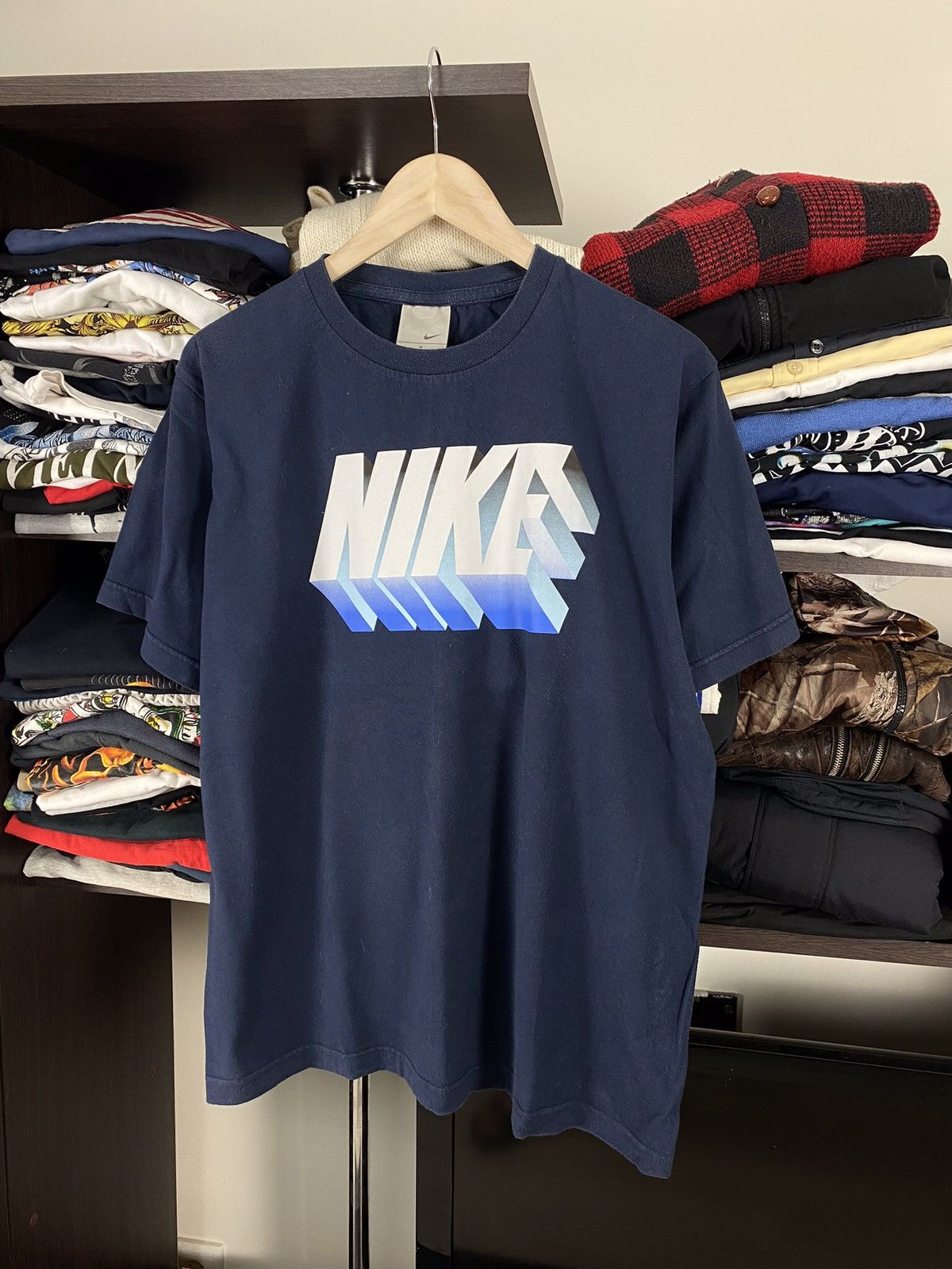 Nike × Vintage Vintage Nike 00s Tag Graphic Tee Size US M / EU 48-50 / 2 - 1 Thumbnail