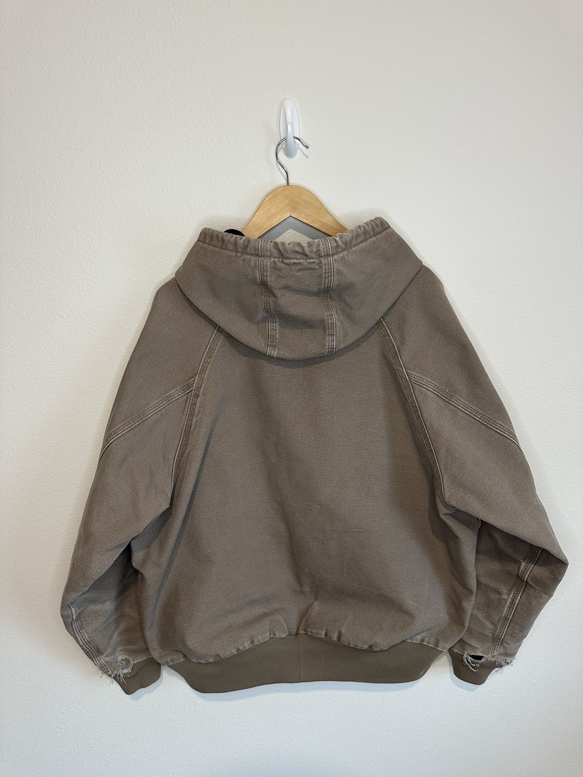 Carhartt VINTAGE DISTRESSED CARHARTT JACKET FULL ZIPPER HOODIE Size US XXL / EU 58 / 5 - 2 Thumbnail