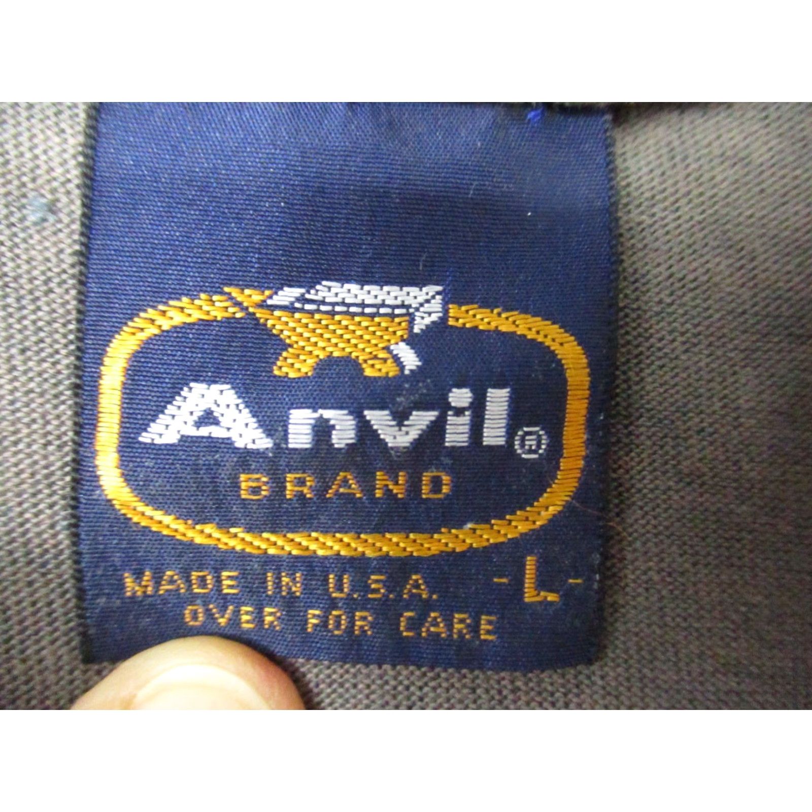 Anvil VINTAGE Anvil Shirt T-Shirt Mens L Gray USA Captain Crunch 86 80s 90s Logo Graphic Print Junior Cowboys Football Old School Wrestling Size US L / EU 52-54 / 3 - 6 Thumbnail