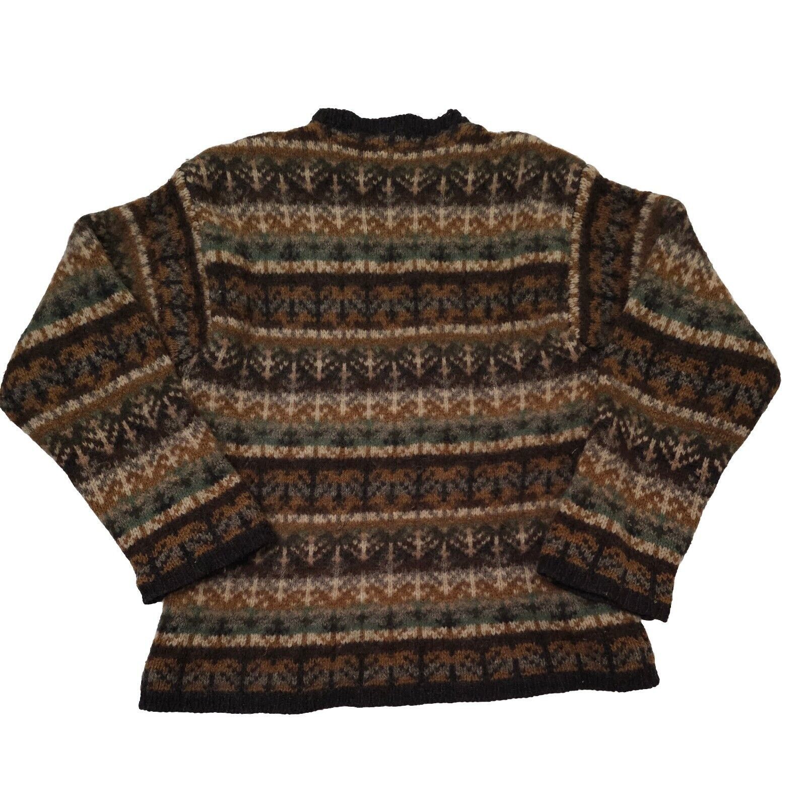 J.Crew J Crew 100% Wool Nordic Crewneck Heavy Chunky Size L / US 10 / IT 46 - 2 Thumbnail