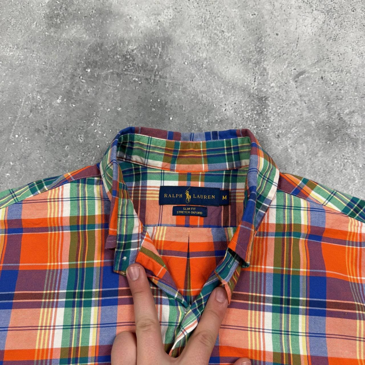 Ralph Lauren Ralph Lauren Slim Fit Stretch Oxford Plaid Button-Up Shirt Size US M / EU 48-50 / 2 - 5 Thumbnail