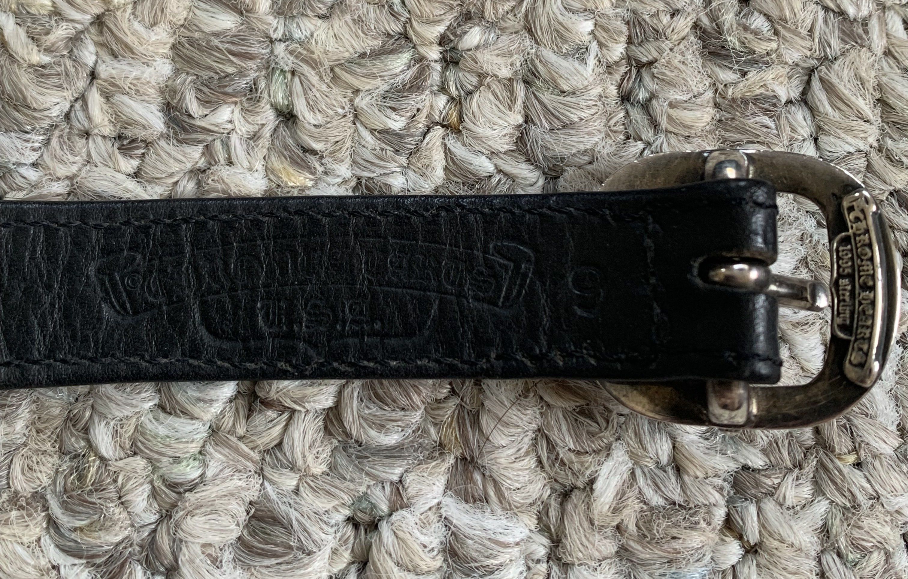Chrome Hearts Chrome Hearts Silver Cross Leather Bracelet Size ONE SIZE - 3 Thumbnail