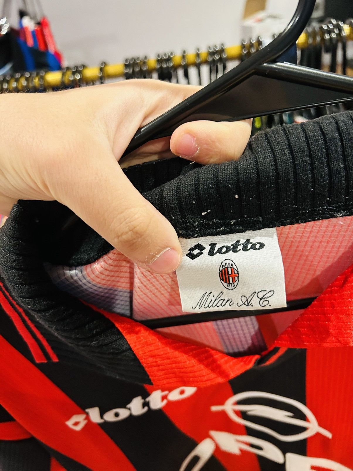 Lotto Sport × Vintage Ac milan 1997/98 home jersey Size US XL / EU 56 / 4 - 3 Thumbnail
