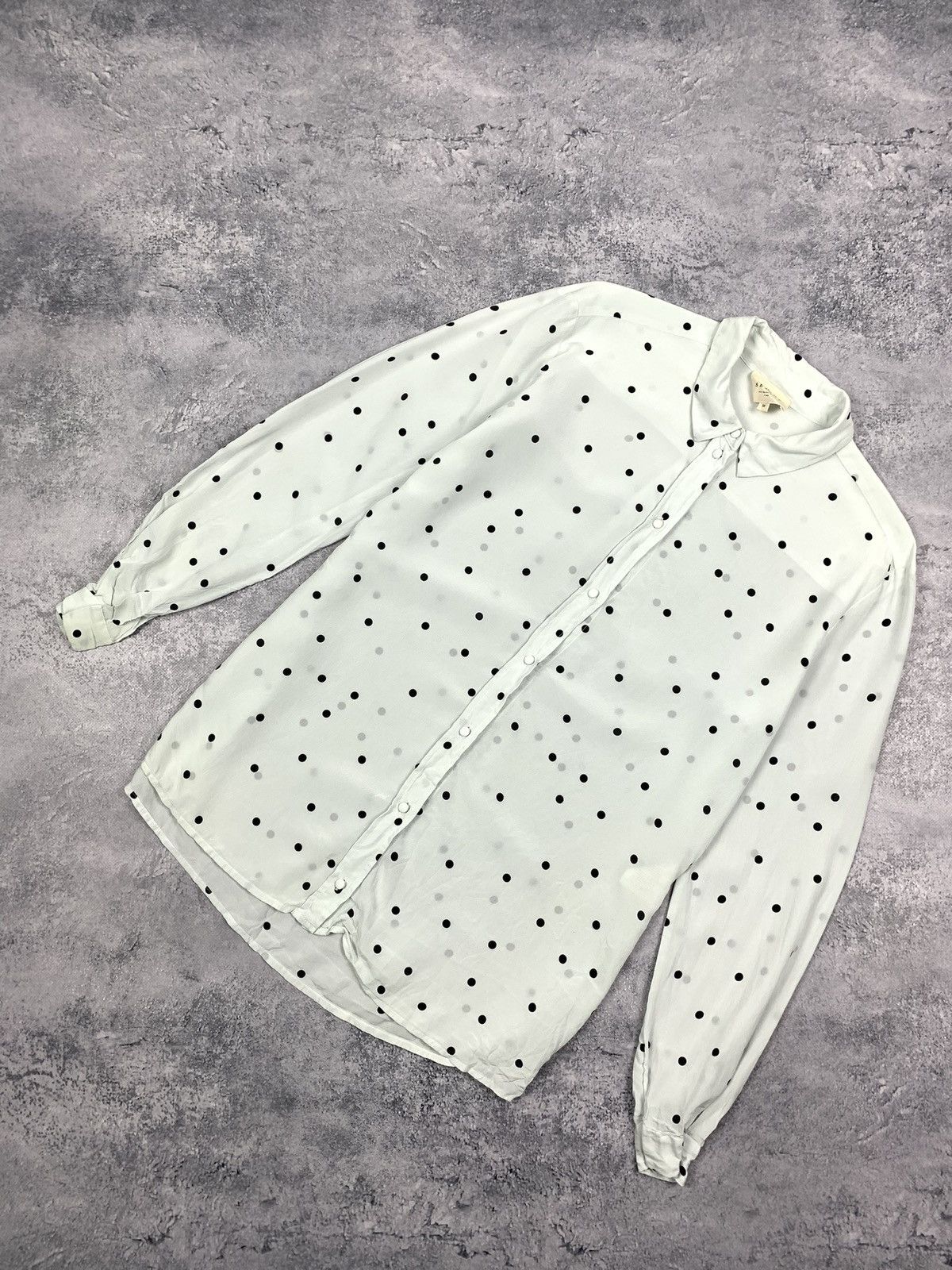 Sezane Sezane Ann Silk Blouse Women's Sz 38 Polka Dot Shirt Blouse Size S / US 4 / IT 40 - 1 Thumbnail