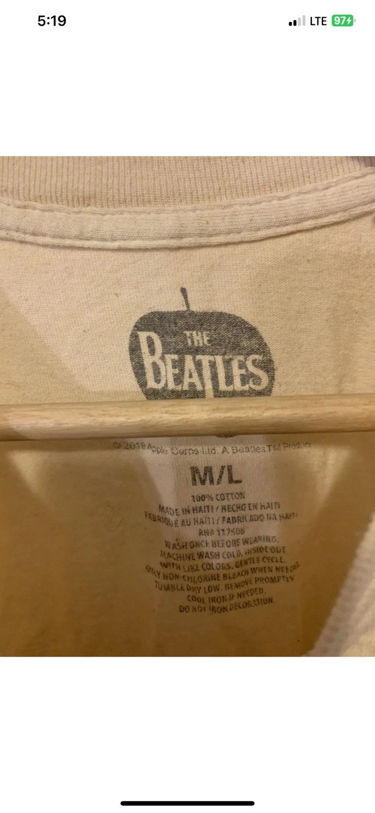 Other The Beatles mens sz M Abbey Road beige t shirt Size US M / EU 48-50 / 2 - 2 Thumbnail