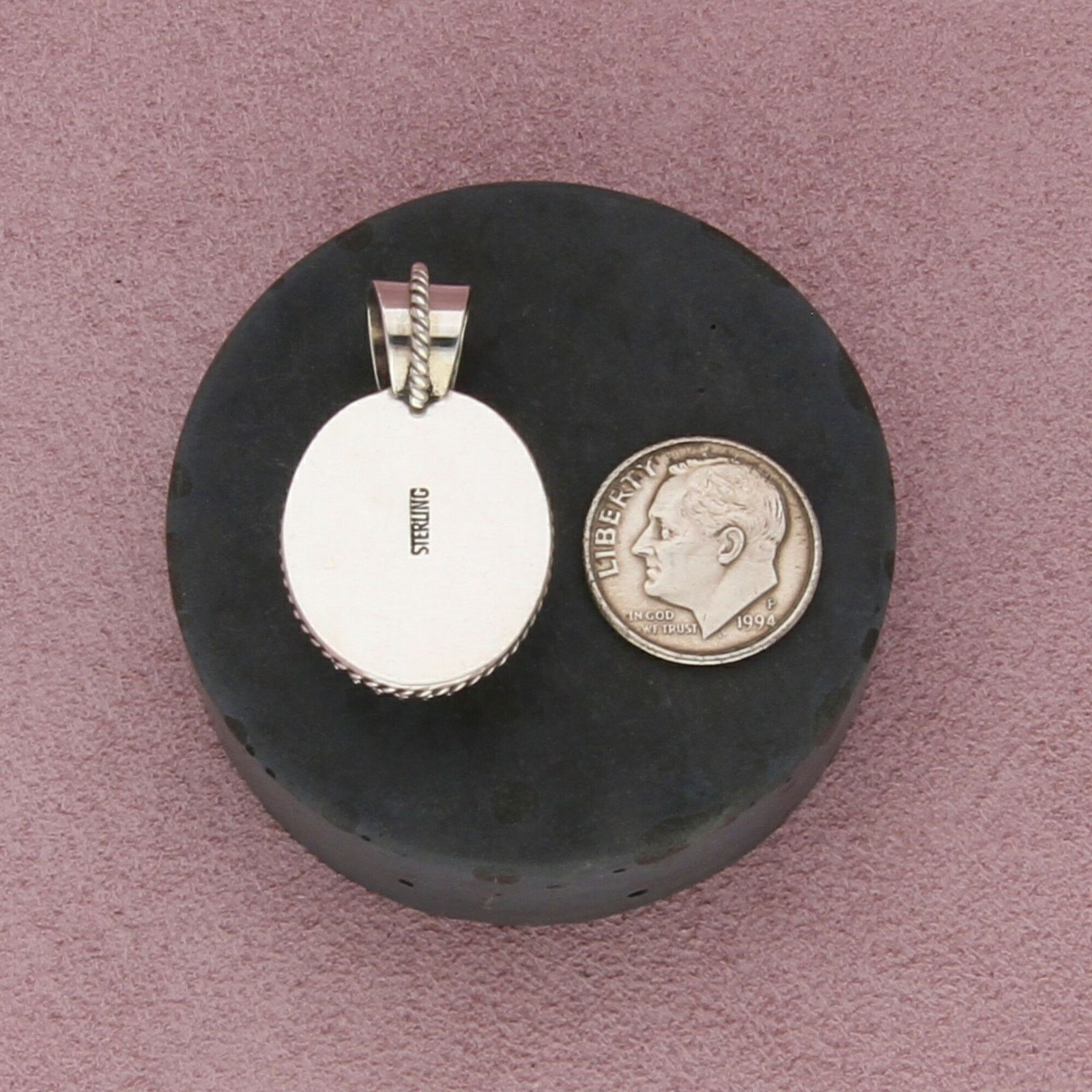 Sterling Silver sterling silver vintage braided mabe pearl pendant Size ONE SIZE - 2 Thumbnail
