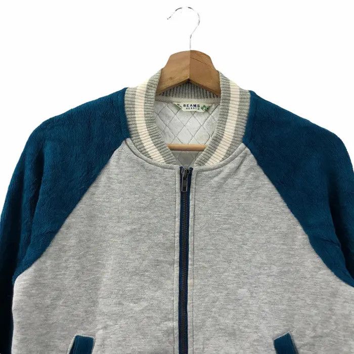 Beams Plus Vtg 90’ BEAMS HEARTS JAPAN Cardigan Baseball Jacket Sweater Size US M / EU 48-50 / 2 - 2 Thumbnail