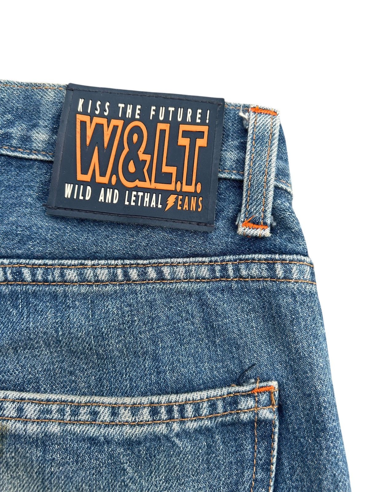 W&LT W&LT kiss The Future Distressed Denim Jeans Size US 32 / EU 48 - 1 Thumbnail